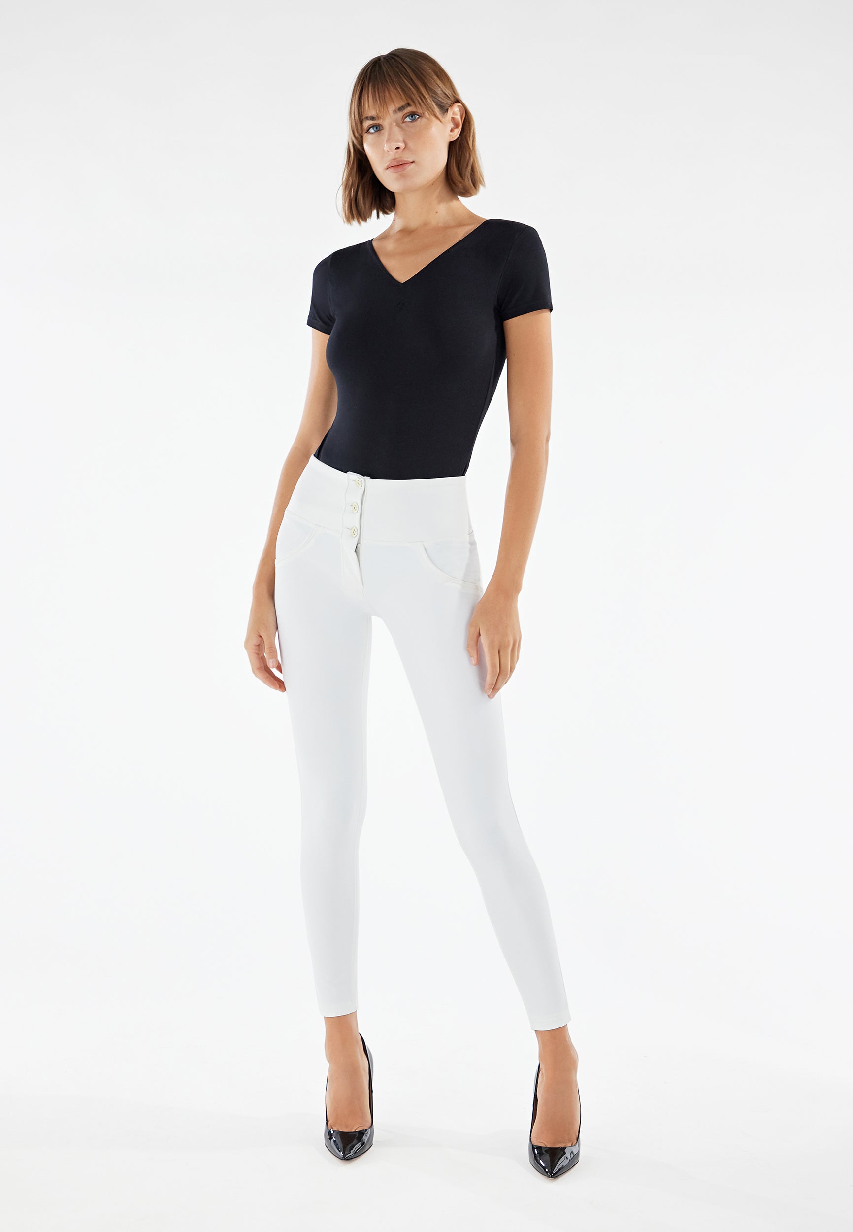 pantalon-freddy-wr-up-skinny-taille-haute-3-boutons-similipelle image 2