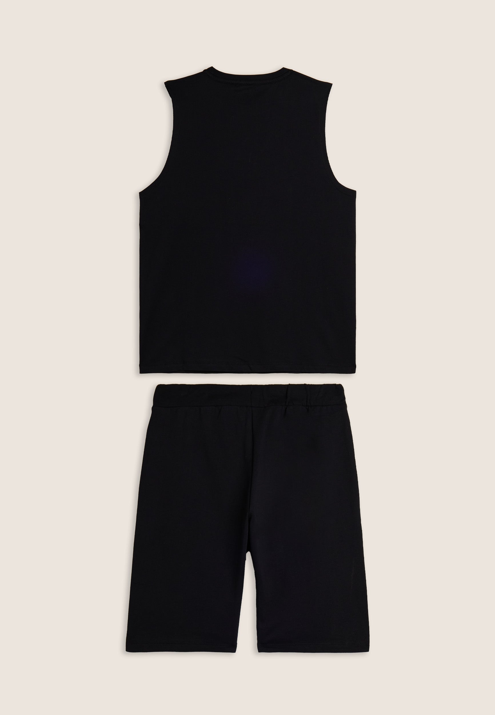 freddy-ensemble-sport-coton-top-sans-manches-bermuda image 2