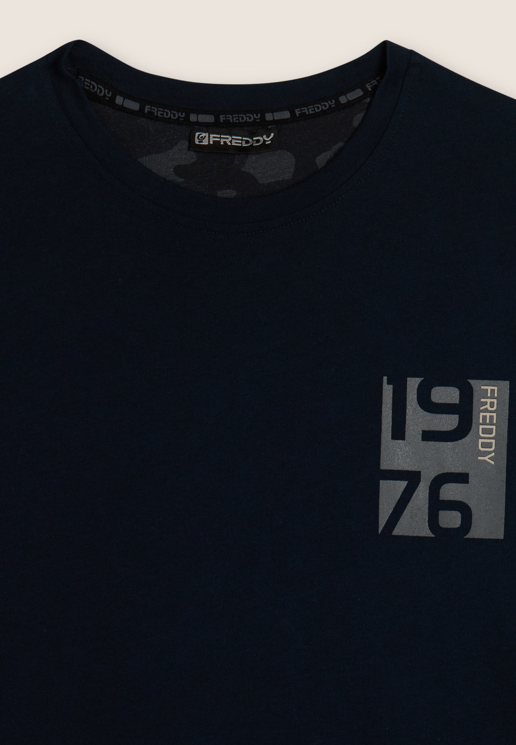 freddy-t-shirt-homme-manche-longue-coton-imprim-1976 image 7
