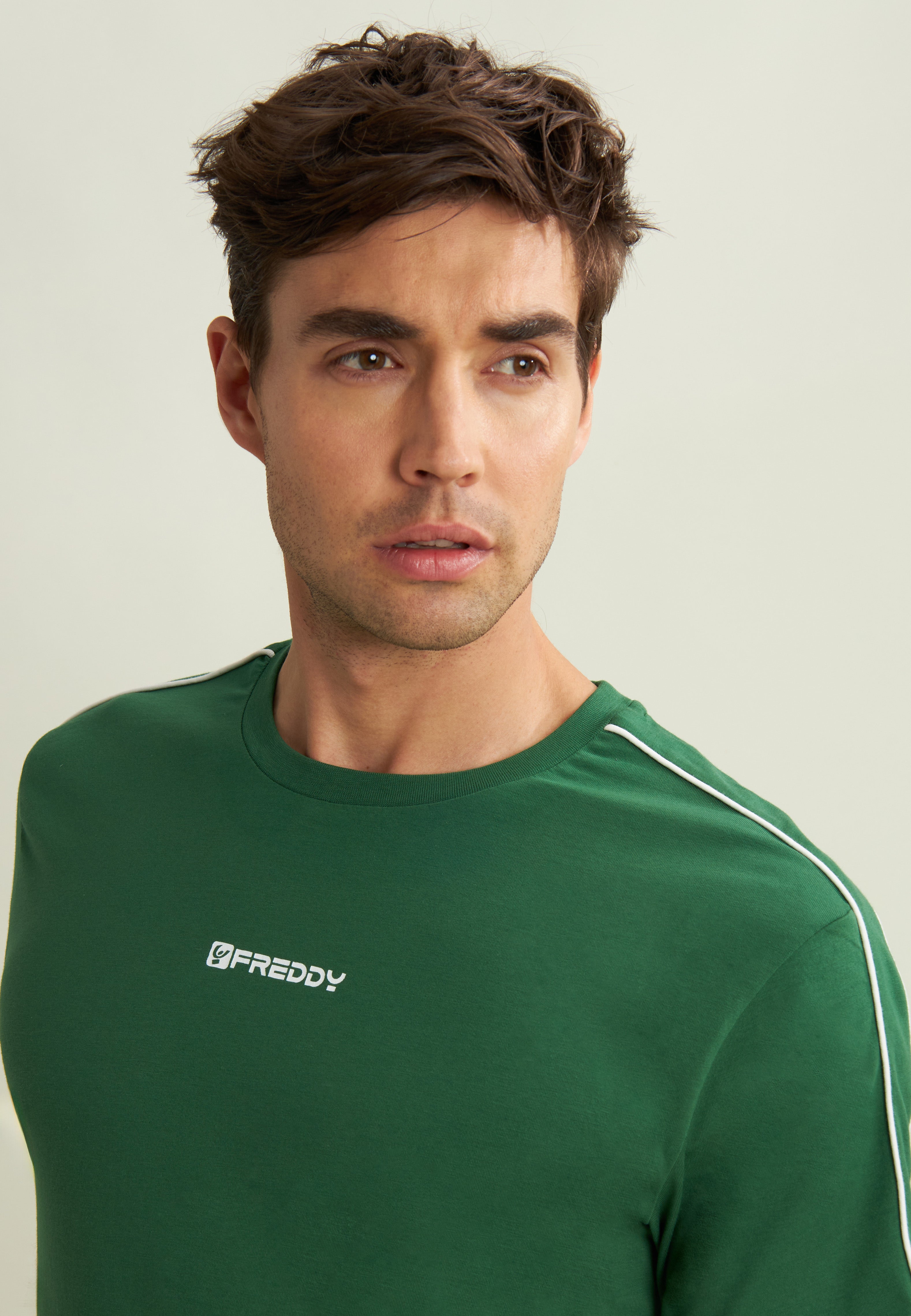 freddy-t-shirt-homme-jersey-stretch-coutures-contraste image 3