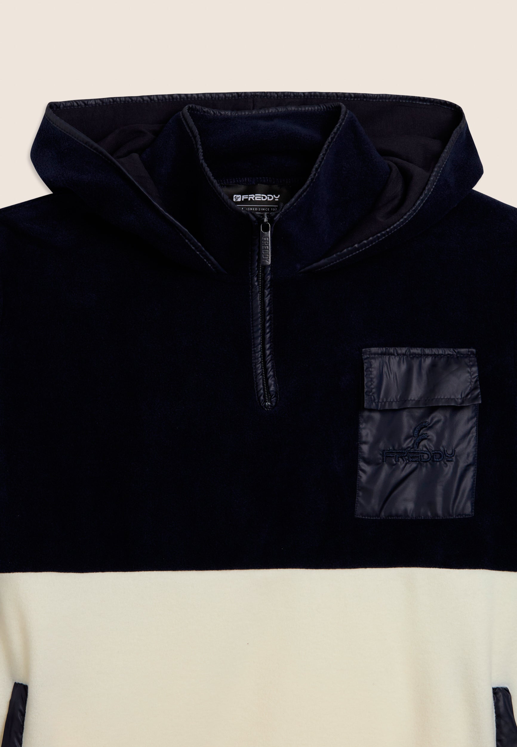 freddy-sweat-half-zip-regular-color-block-poches-rip-stop-technique image 3