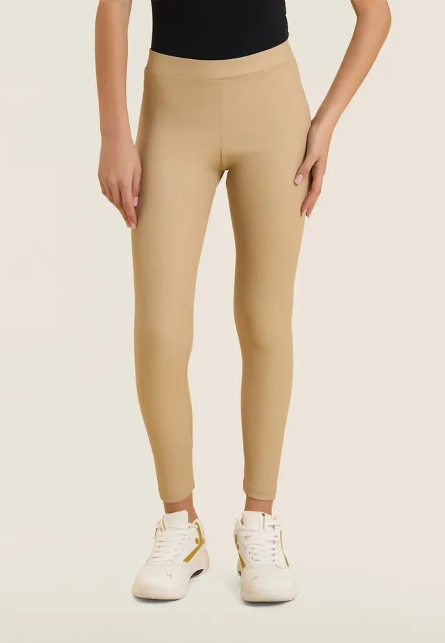 legging-freddy-7-8-coated-effet-cuir-taille-regular image 1