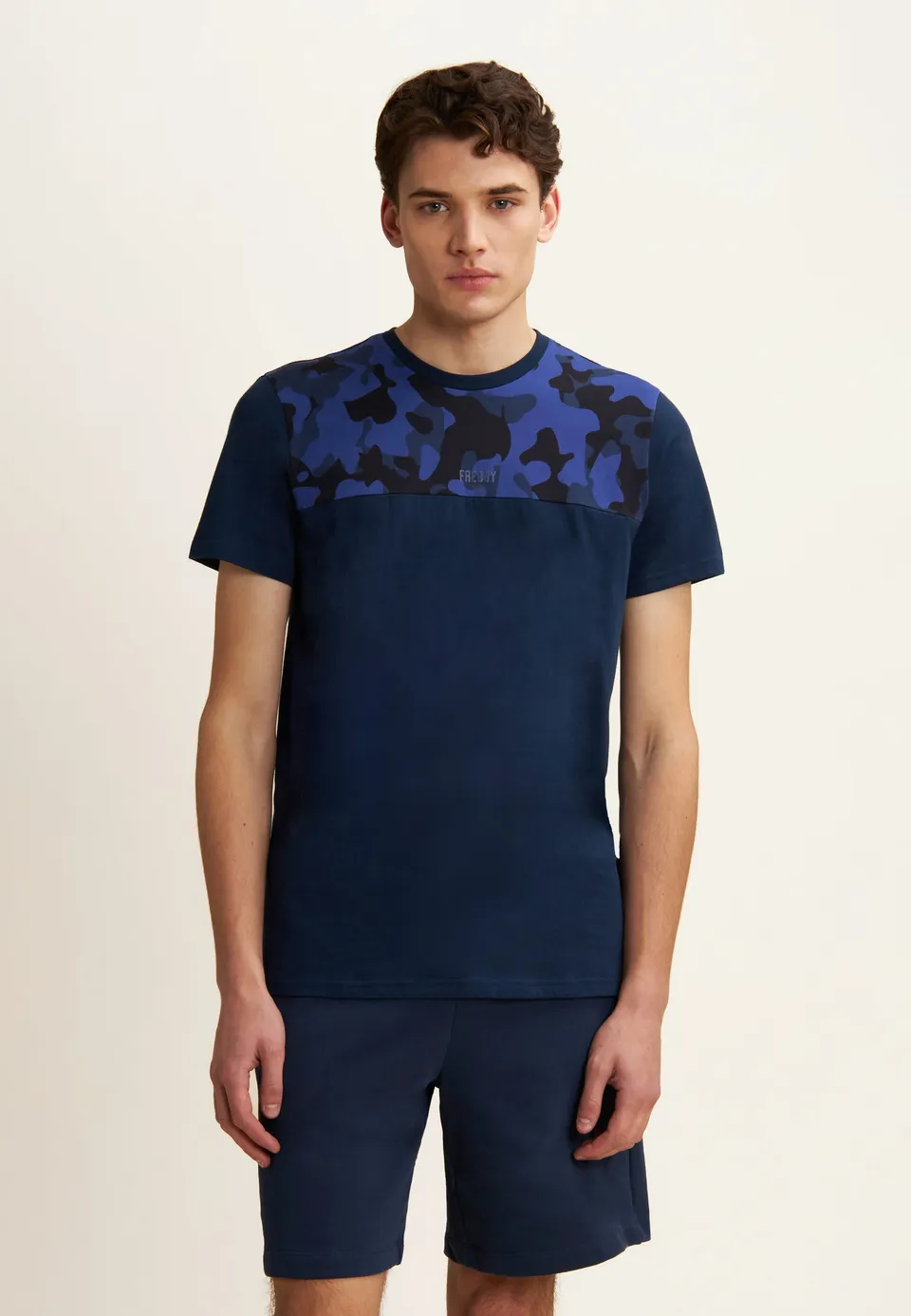freddy-t-shirt-regular-coton-insert-camouflage image 1