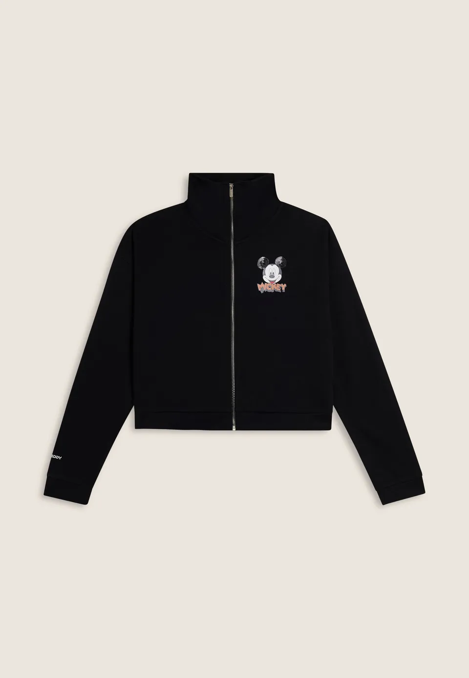 freddy-wr-up-felpa-noire-col-haut-zip-mickey-mouse image 1
