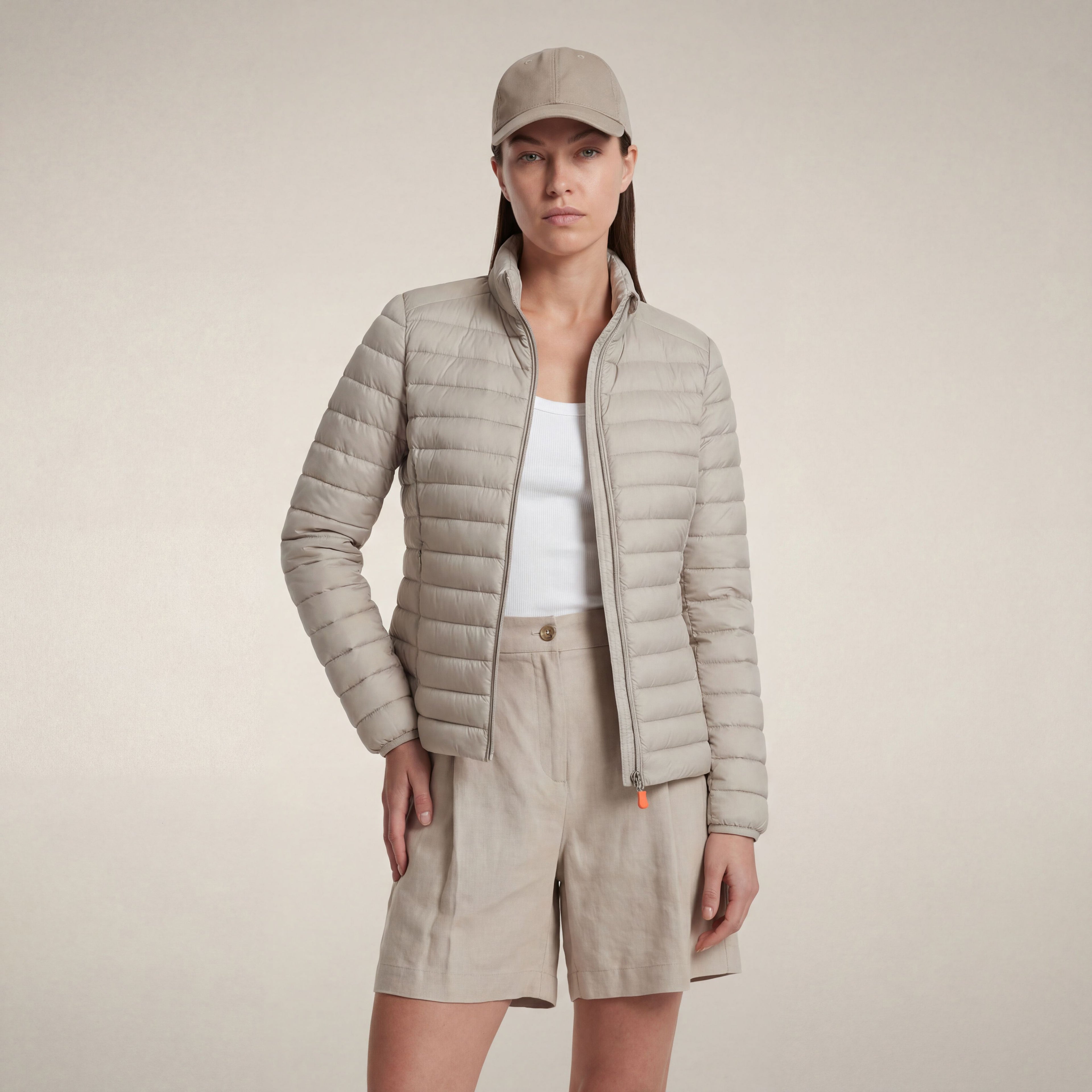 save-the-duck-carly-doudoune-femme-beige-clair image 5