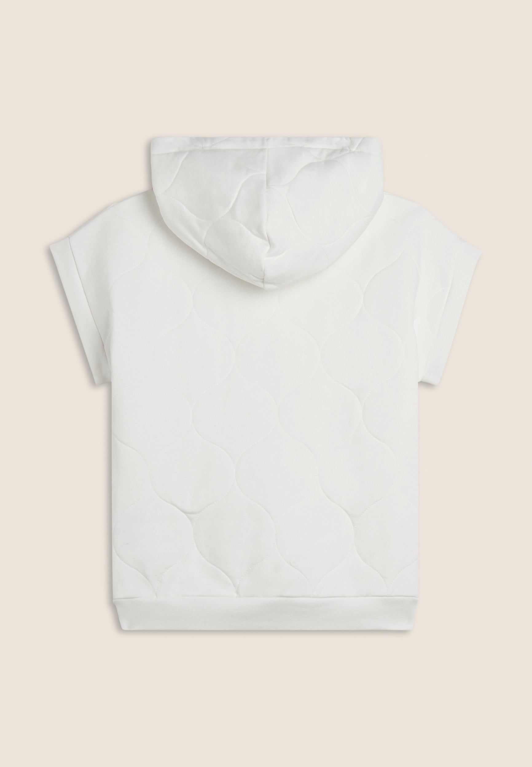 freddy-felpa-sans-manches-enfant-coton-textur-capuche-half-zip image 5