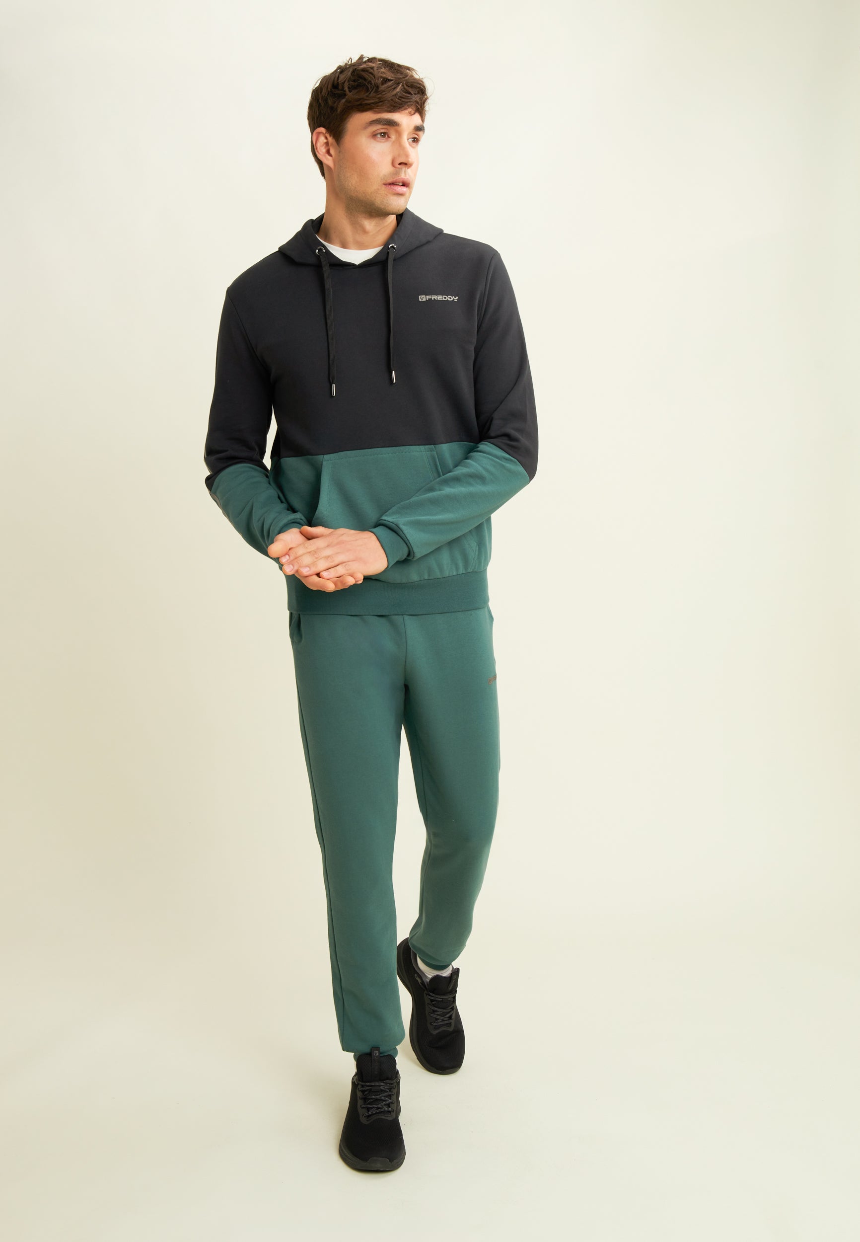 freddy-t-shirt-homme-colour-block-coton-logo-paule image 2