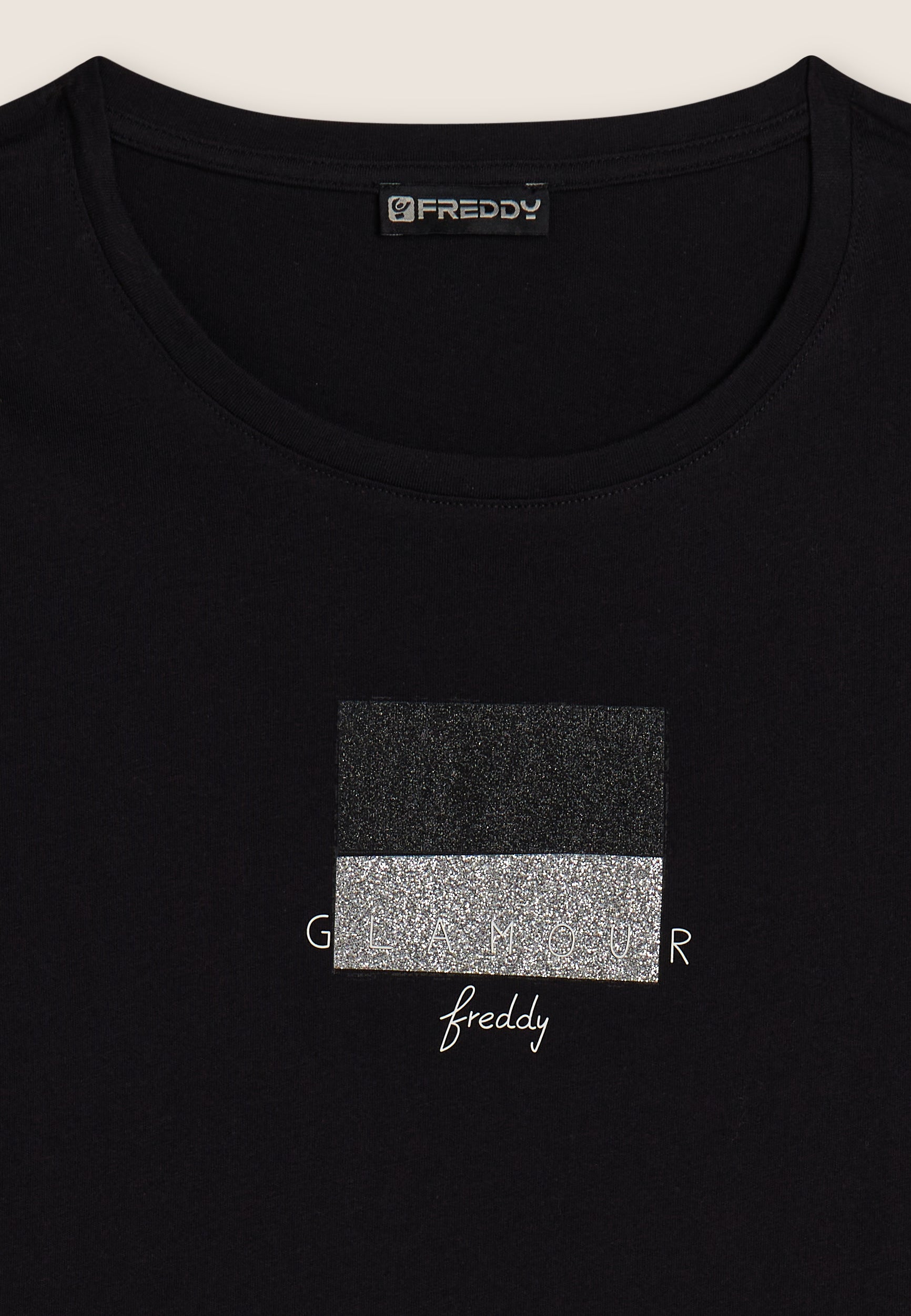 freddy-t-shirt-glamour-glitter-en-jersey-supima image 6