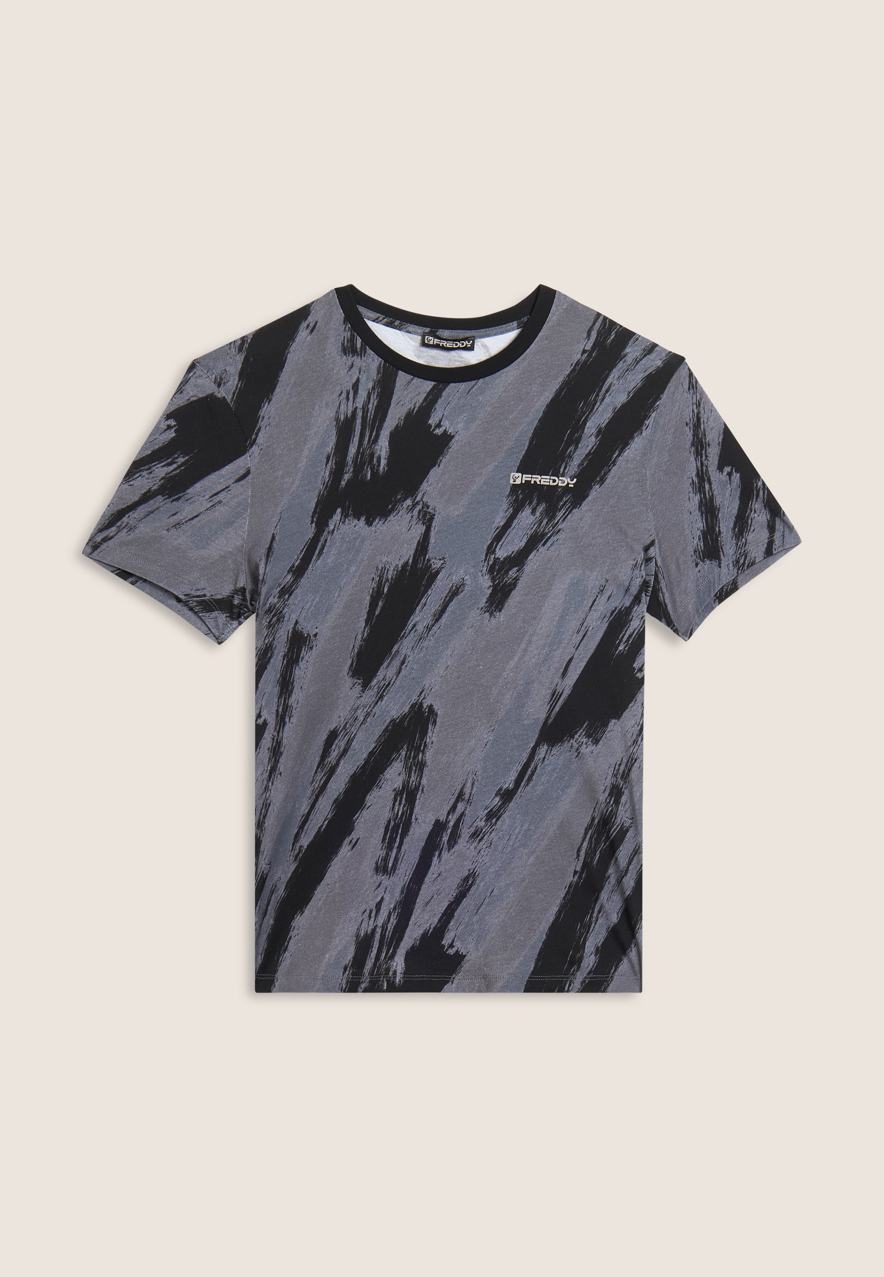 freddy-t-shirt-homme-imprim-pennellata-100-coton image 5