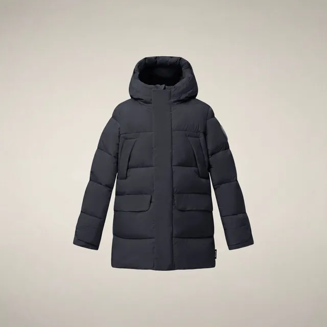save-the-duck-parka-gar-on-walter-bleu-noir image 1