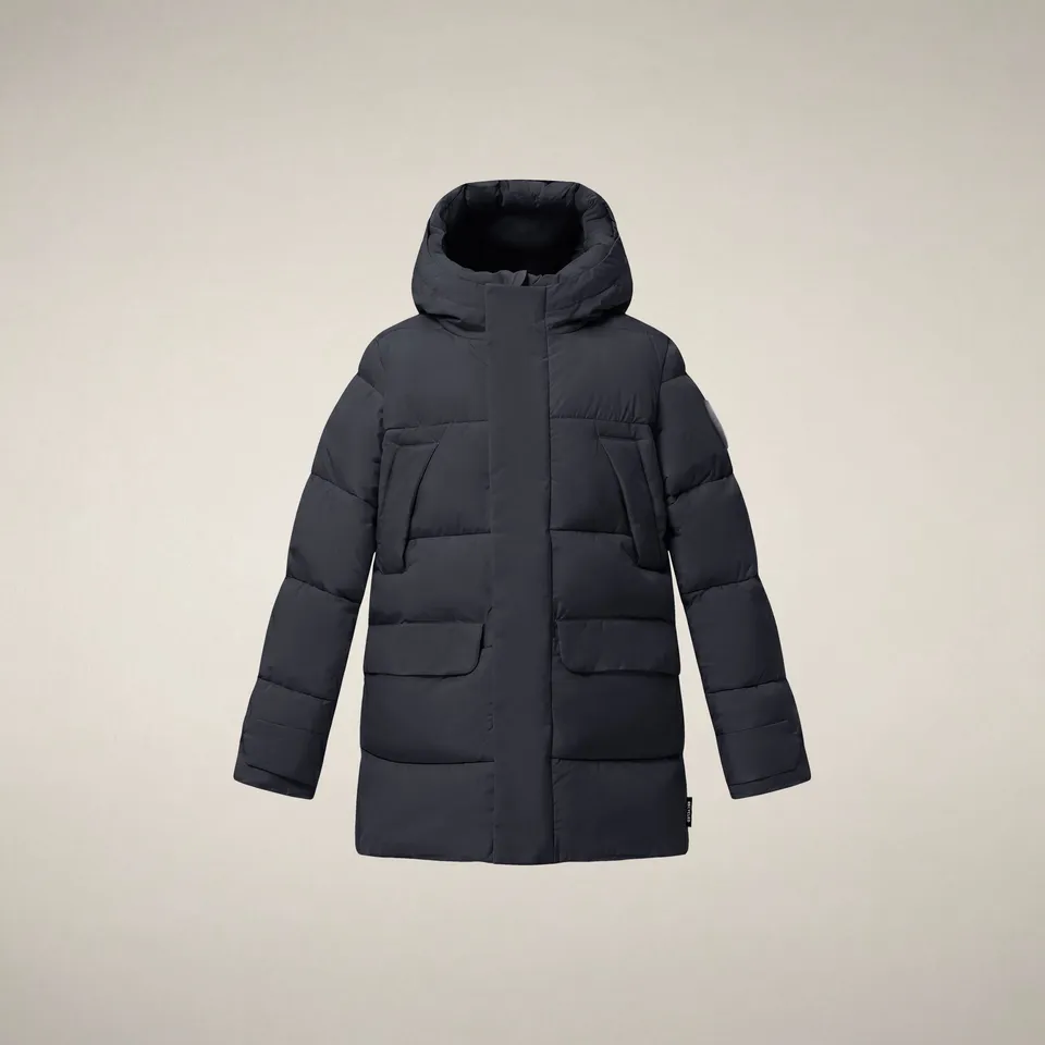 save-the-duck-parka-gar-on-walter-bleu-noir image 1