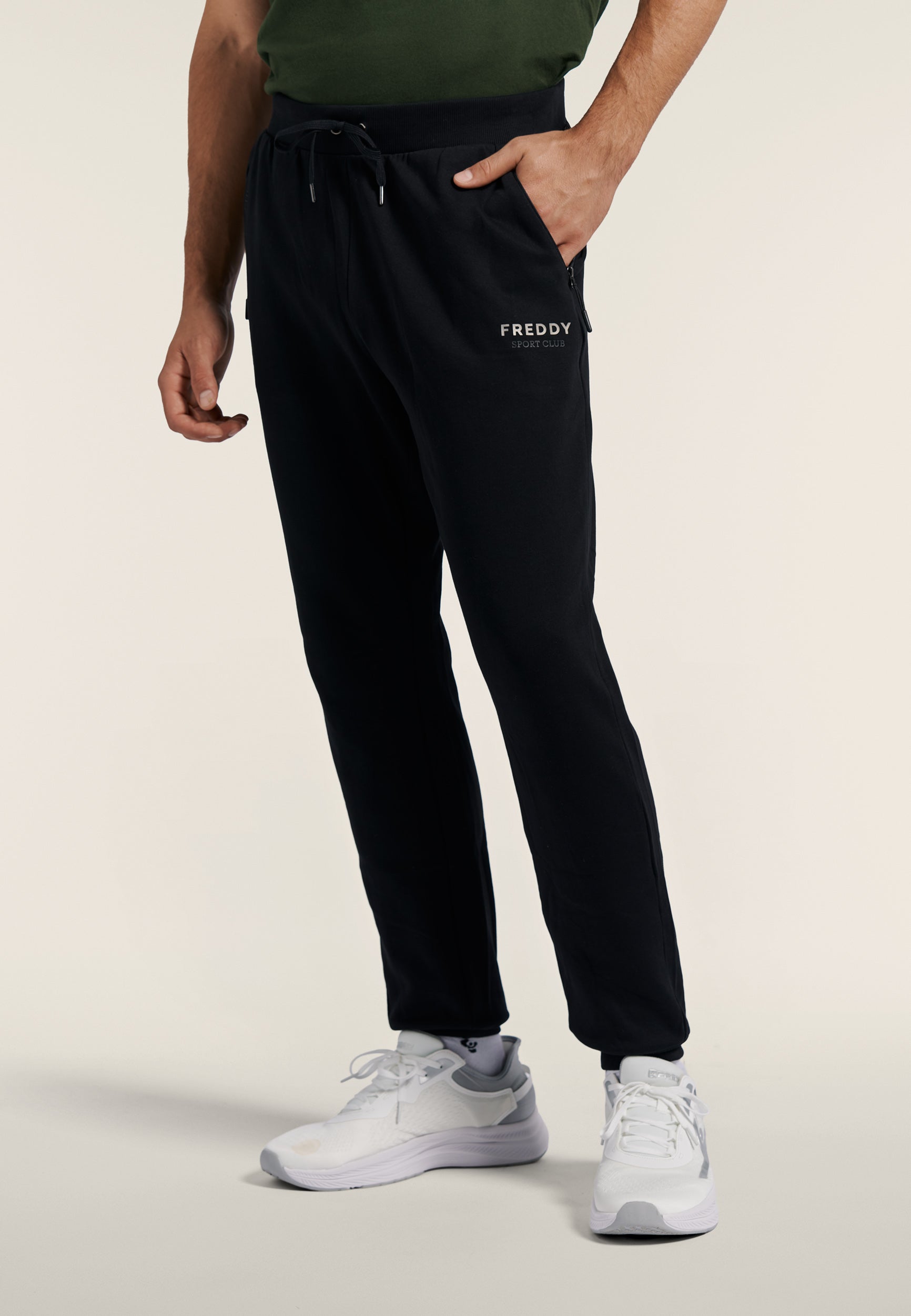 freddy-pantalon-jogging-homme-felpa-coton-avec-poches-zipp-es image 1