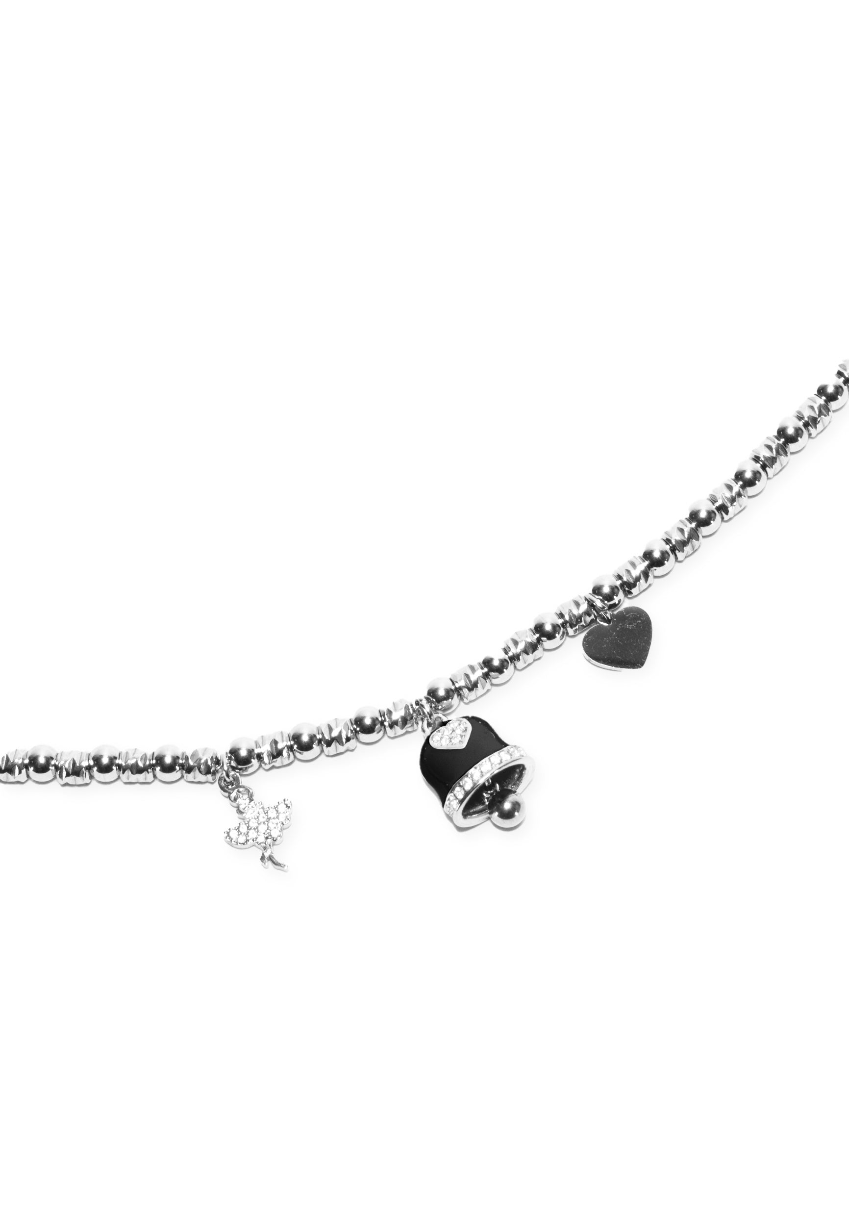 freddy-collier-acier-silver-perles-charms-noir-et-strass-316l image 3