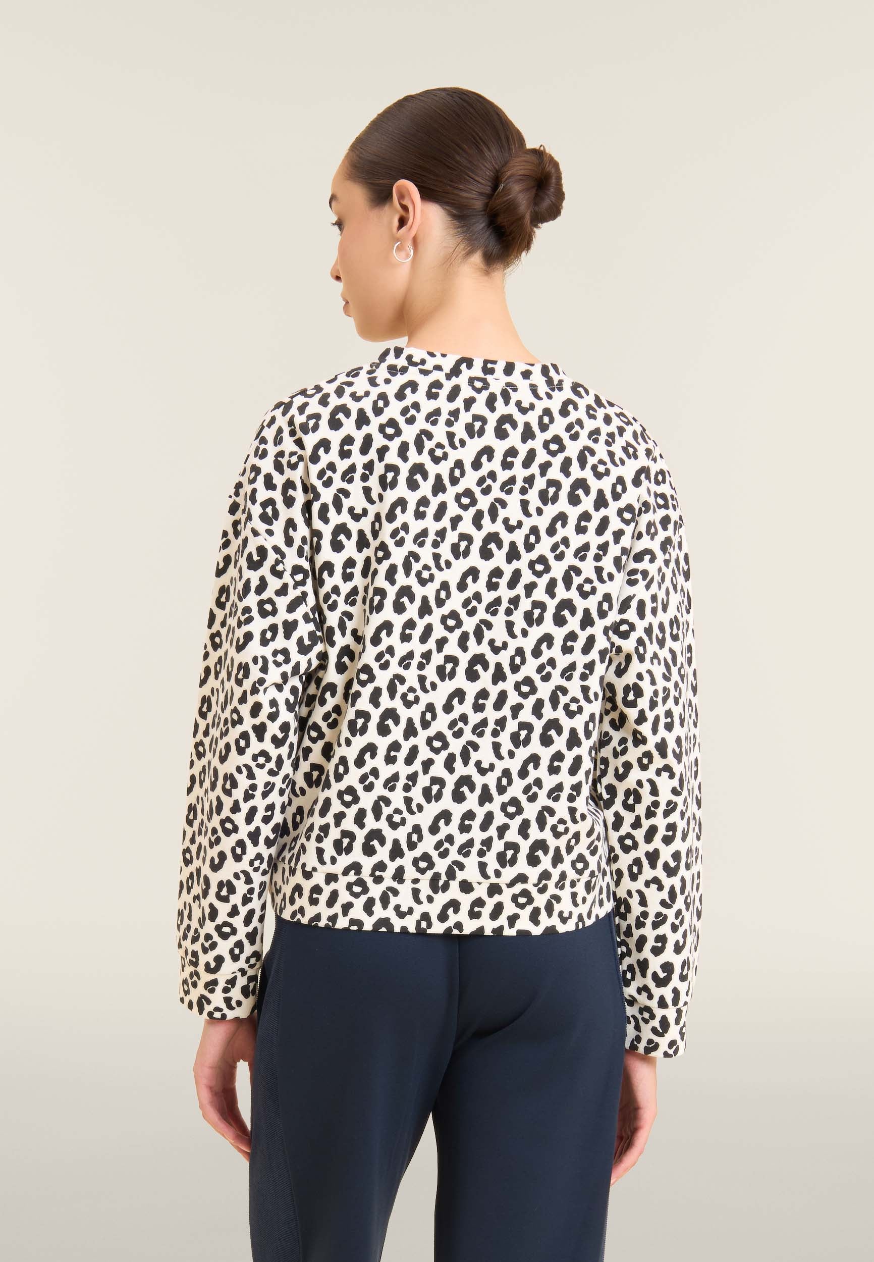 freddy-sweat-femme-l-opard-col-rond-cropped-imprim image 3