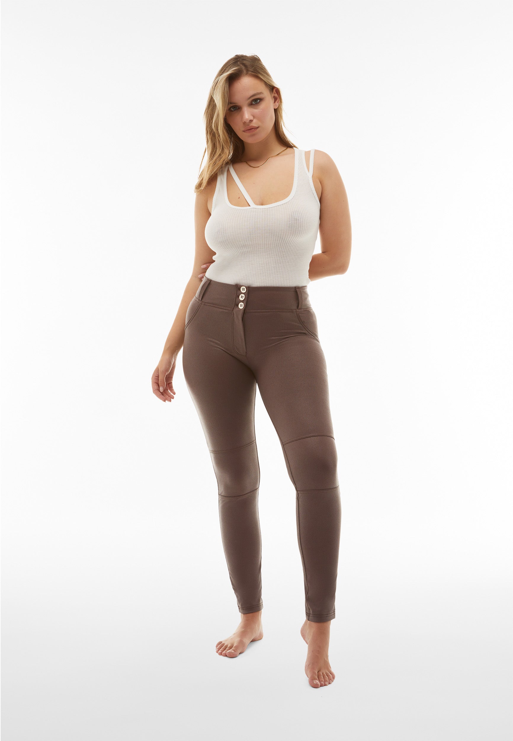 freddy-wr-up-pantalon-taille-haute-similicuir-semi-brillant image 1