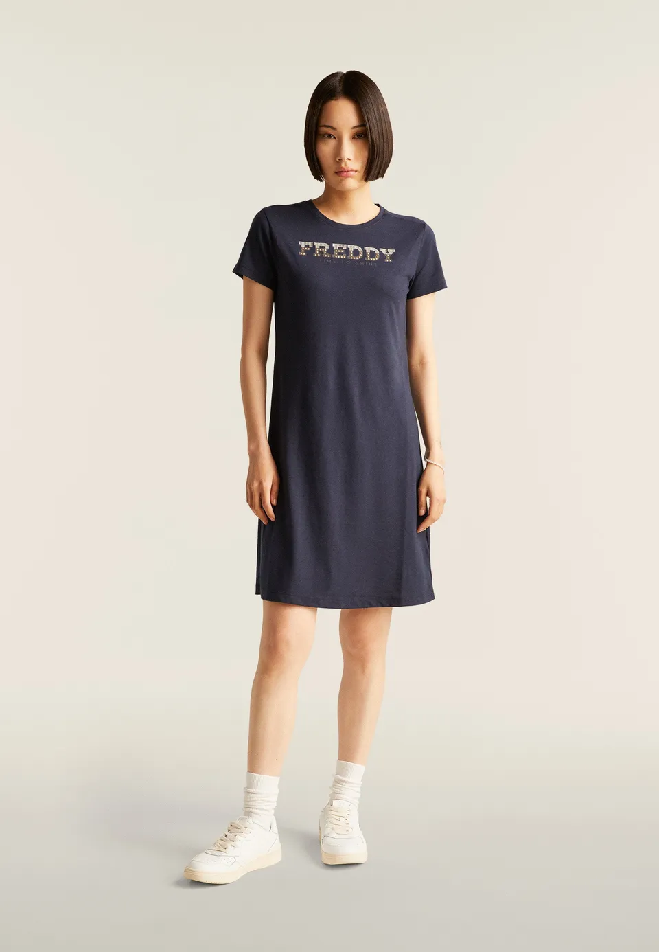 freddy-robe-jersey-droite-perles-dor-es-logo image 1