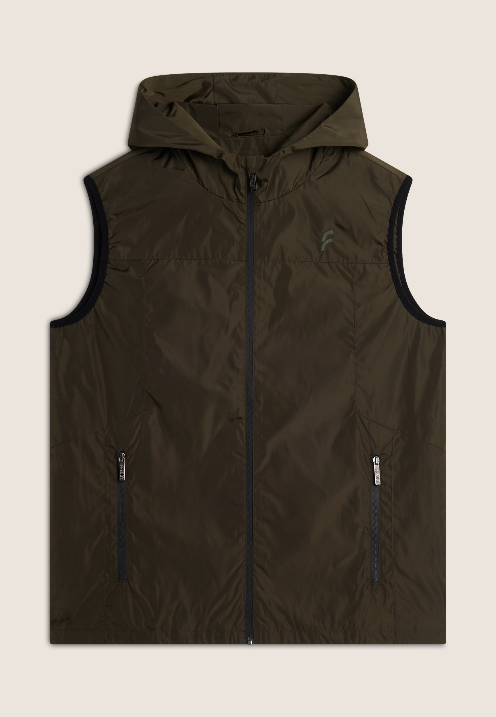 freddy-gilet-homme-polyester-capuche-full-zip image 1