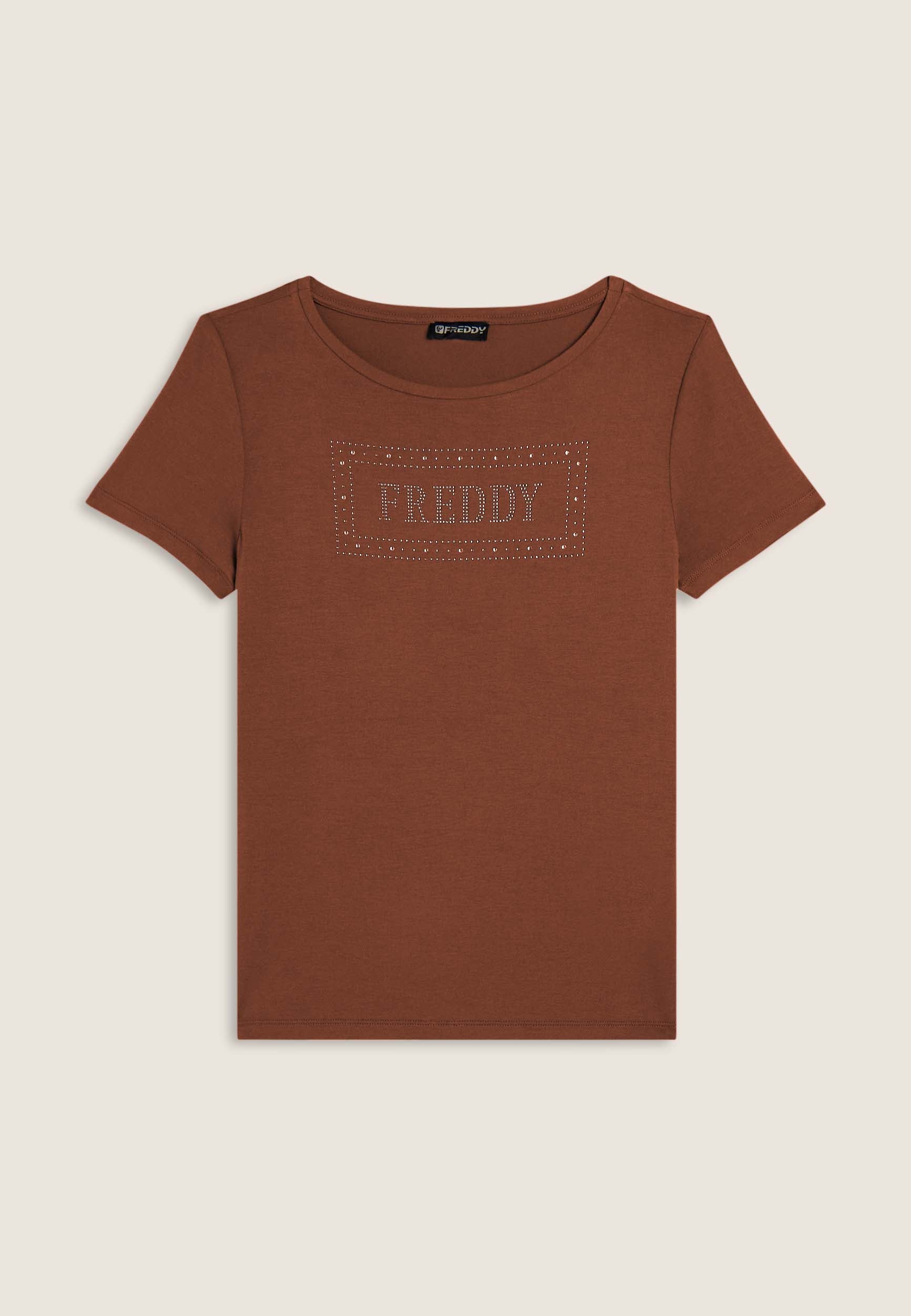 freddy-t-shirt-femme-logo-strass-et-glitter image 8