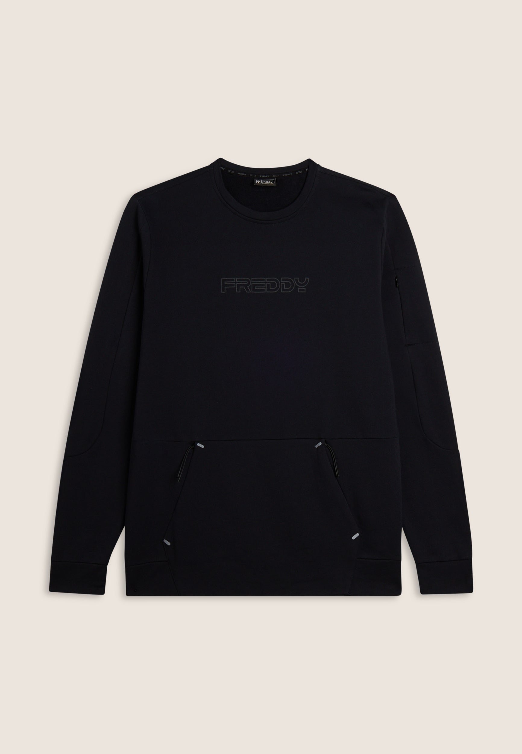 freddy-sweat-homme-french-terry-poche-kangourou-zip image 1