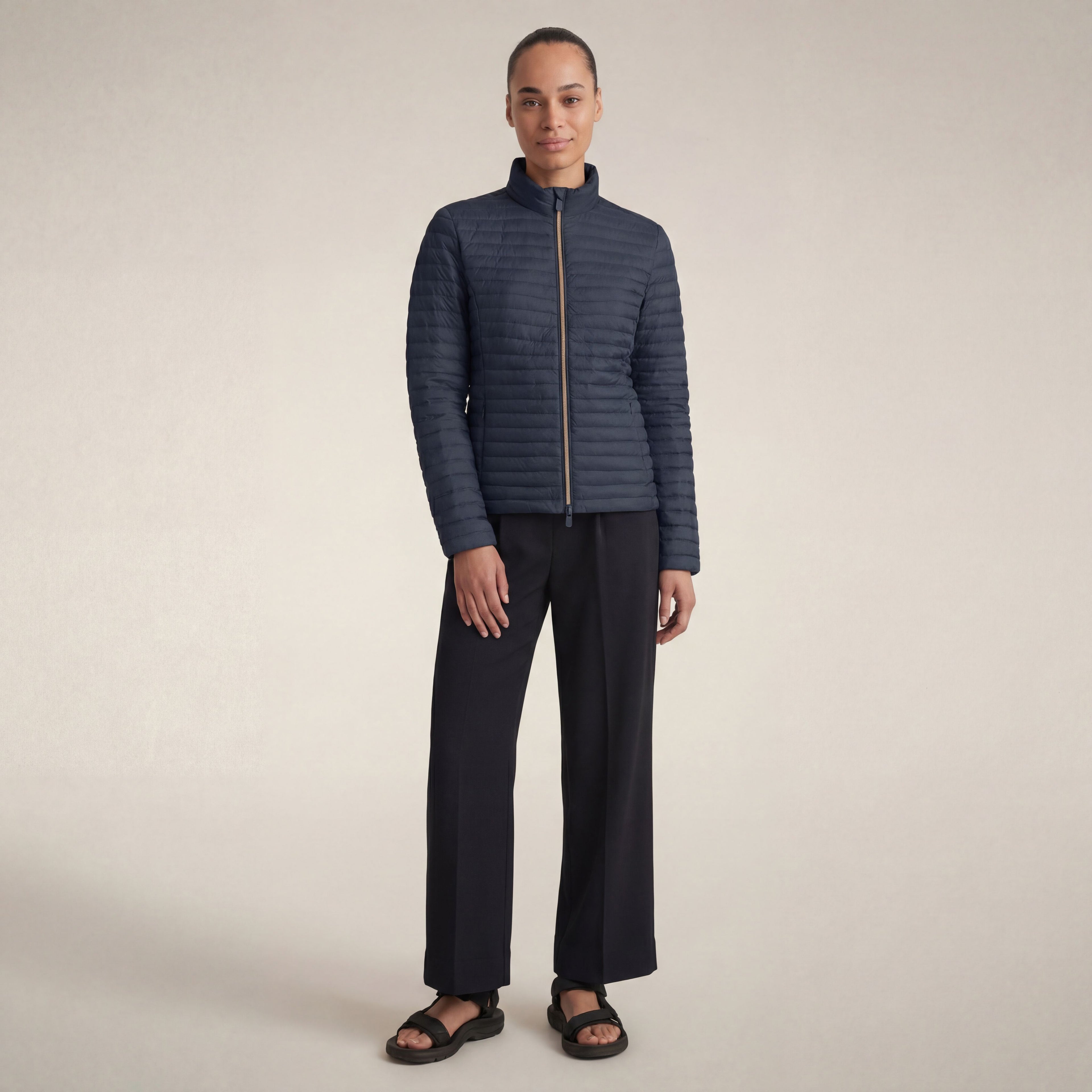 save-the-duck-andreina-doudoune-femme-bleu-noir image 1