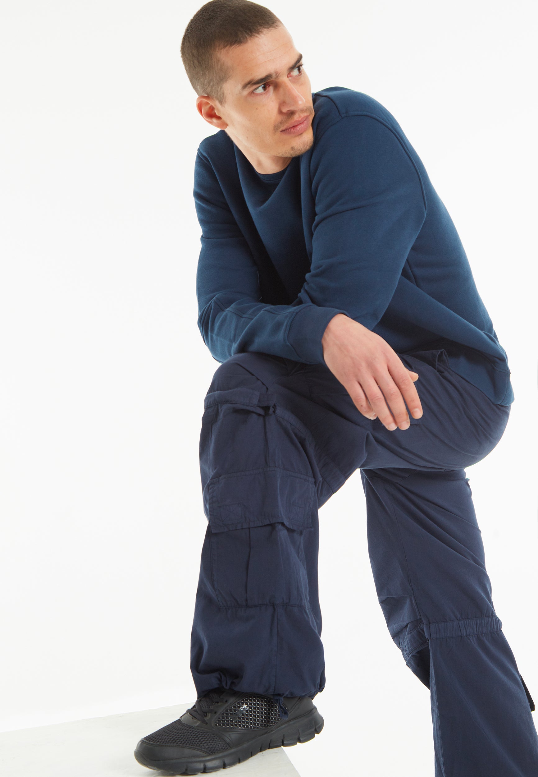 freddy-pantalon-cargo-en-popeline-coton-doubles-poches-et-coulisses image 6