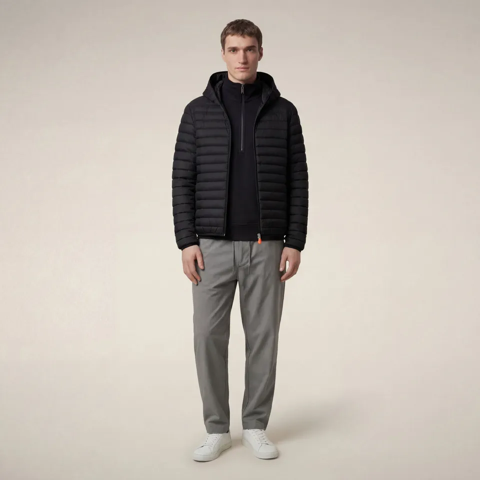 save-the-duck-donald-piumino-homme-capuche-noir image 1