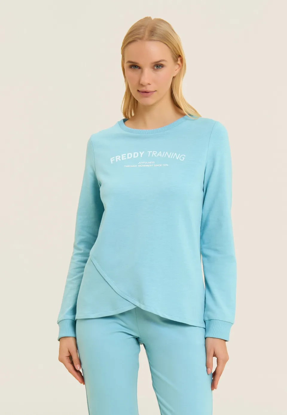 freddy-sweat-col-rond-effet-crois-french-terry-flamm-glitter image 1