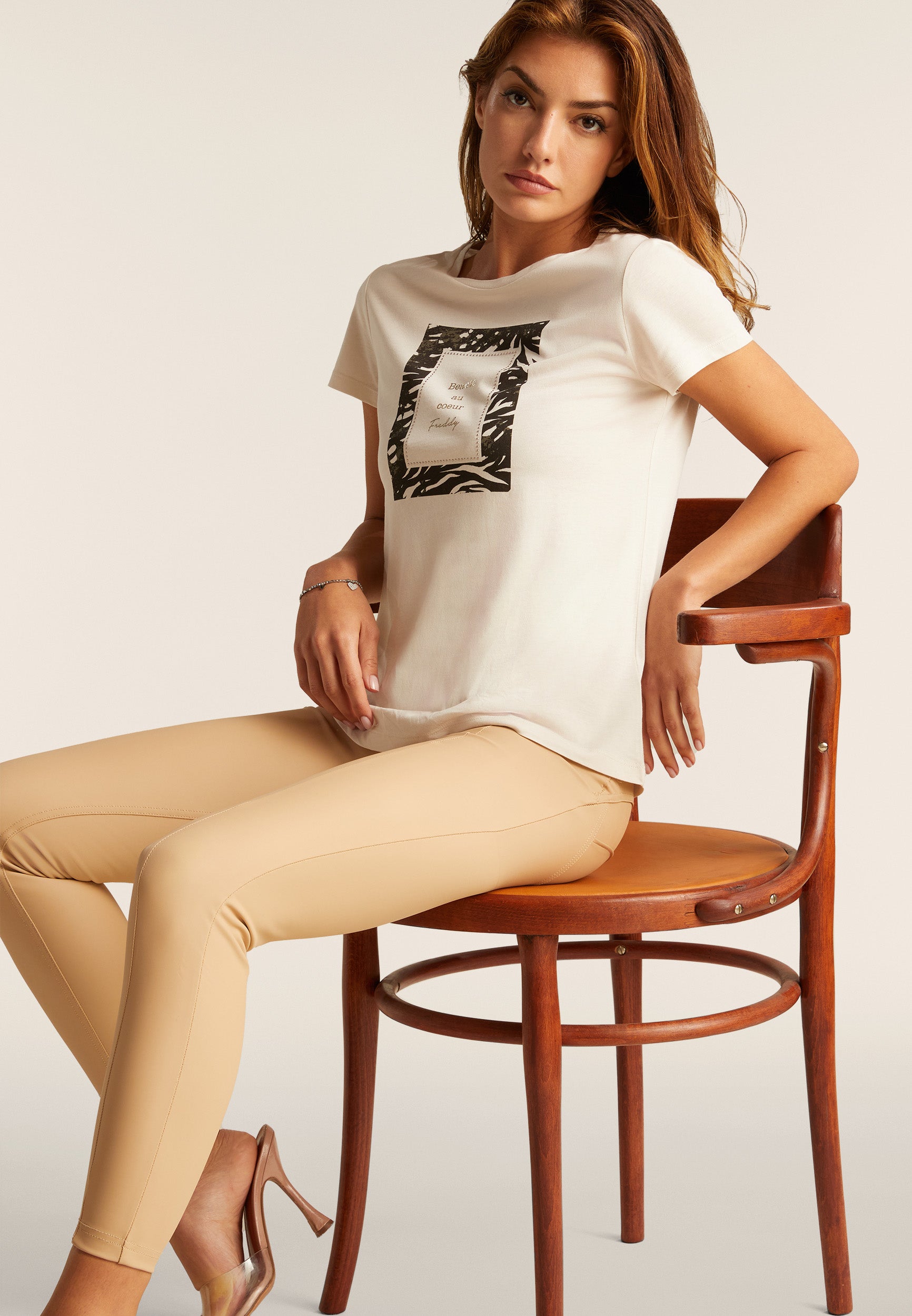 freddy-pantalon-wr-up-7-8-similicuir-taille-haute-boutons image 5