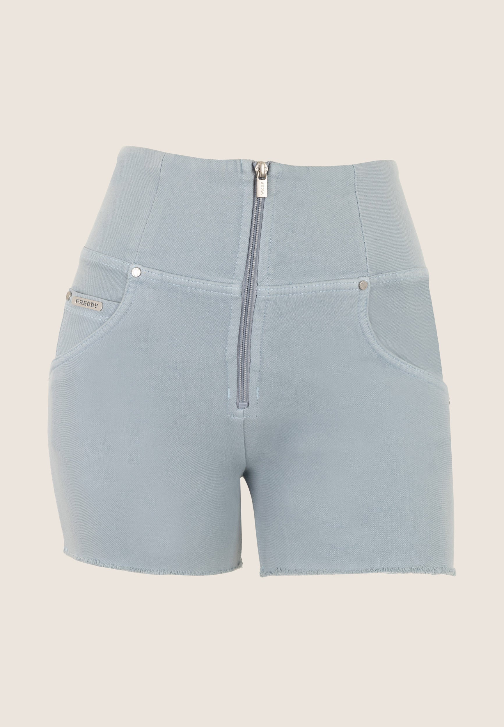 freddy-wr-up-shorts-femme-denim-cologique-taille-super-haute-zip image 1