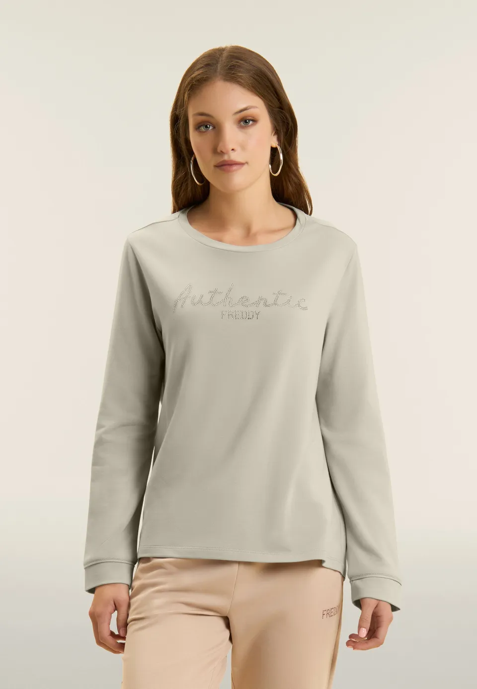 sweat-freddy-authentic-comfort-fit-strass-french-terry image 1