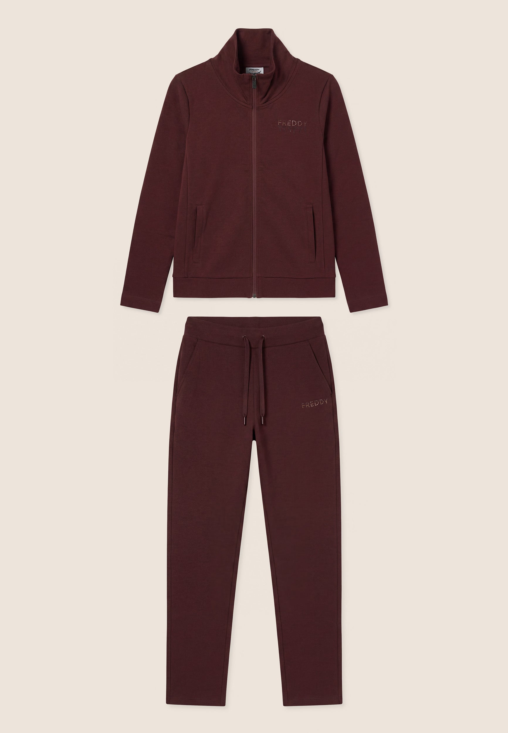 freddy-tuta-sportiva-femme-full-zip-col-haut-strass image 4