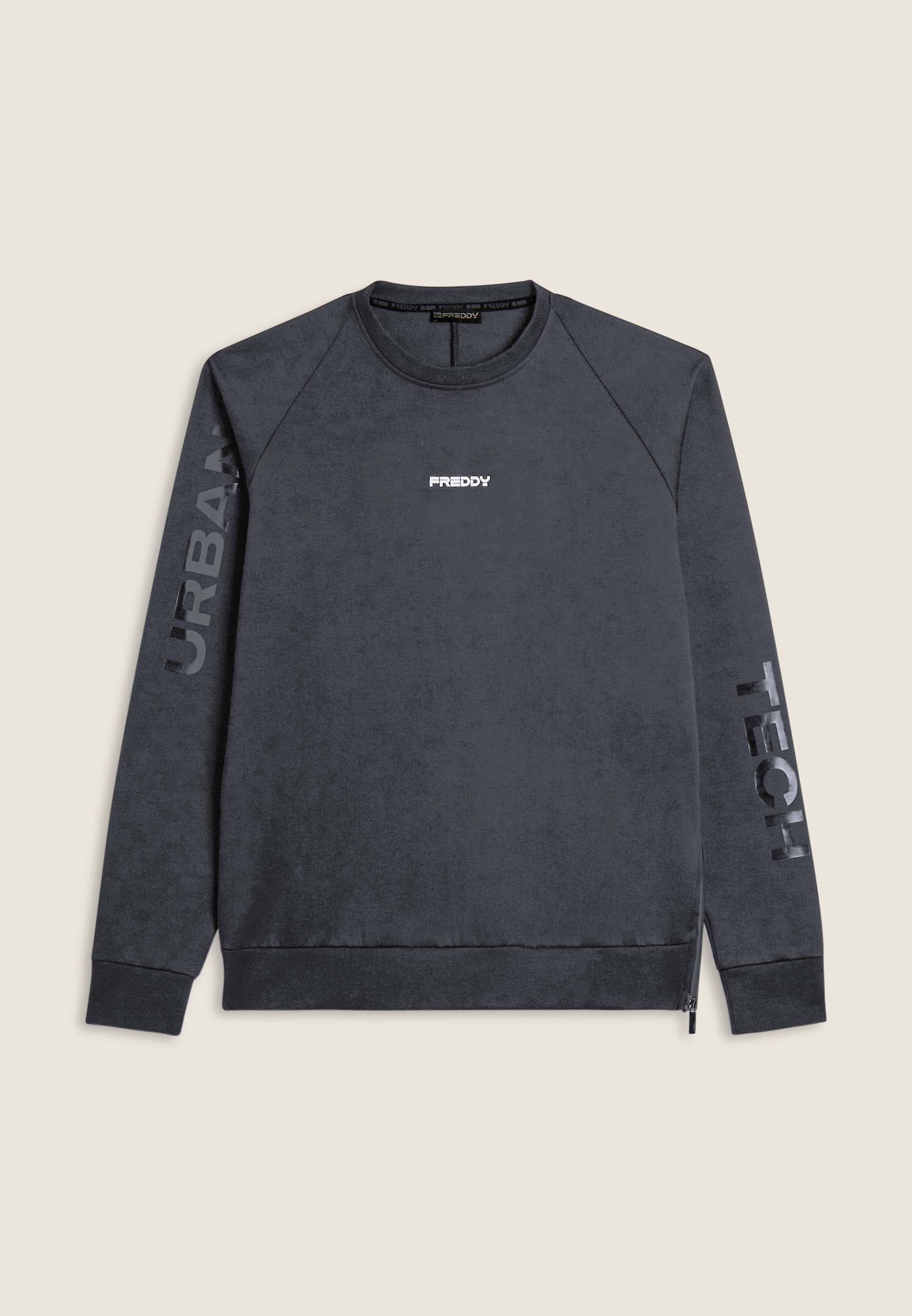 freddy-sweat-col-rond-homme-zip-lat-ral-imprim-s-manches image 8