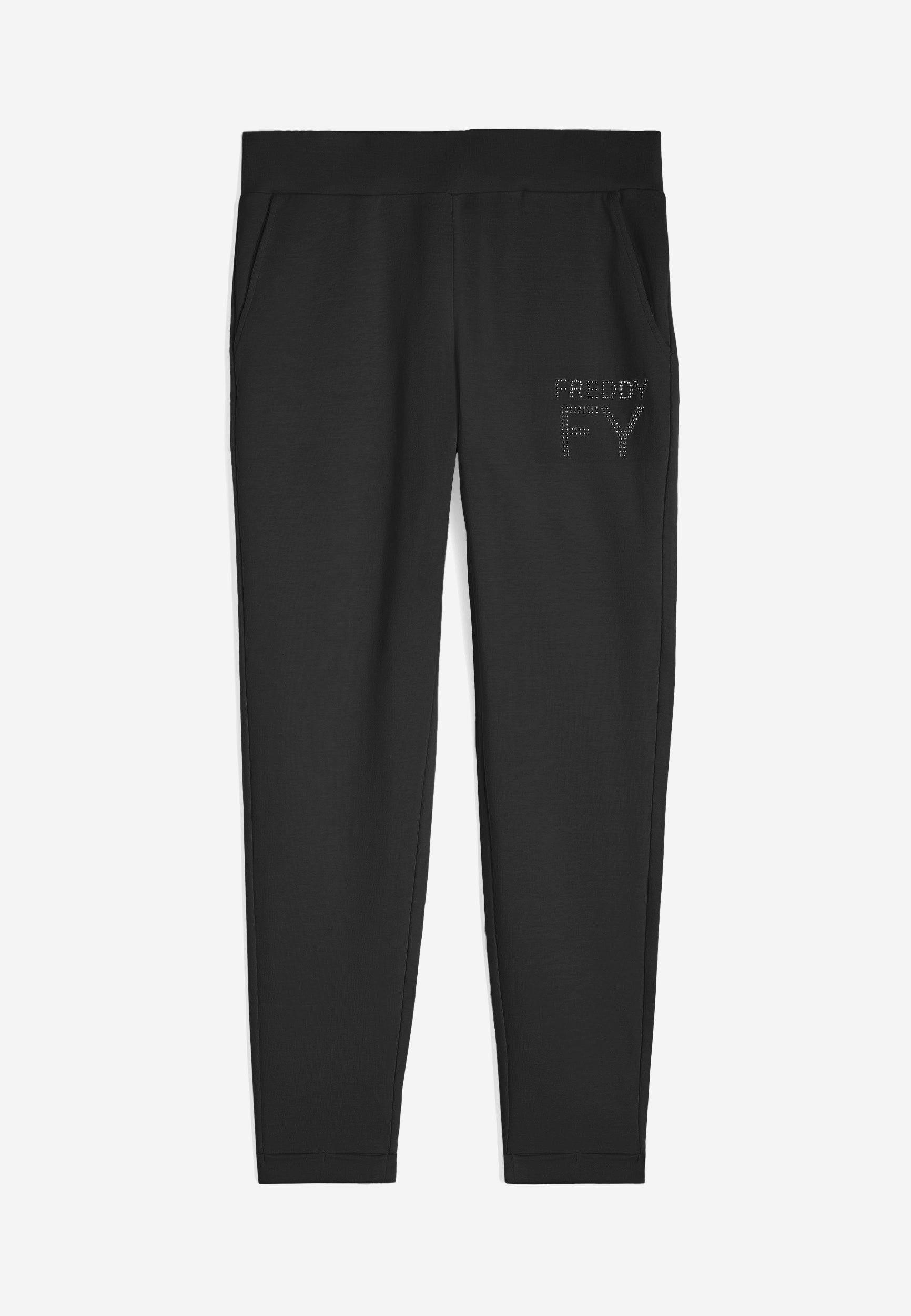freddy-pantalon-french-terry-modal-7-8-revers-logo-glam image 8