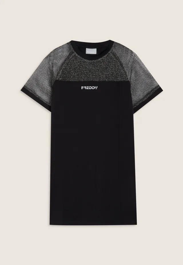 robe-fille-freddy-maxi-t-shirt-mesh-lurex image 1