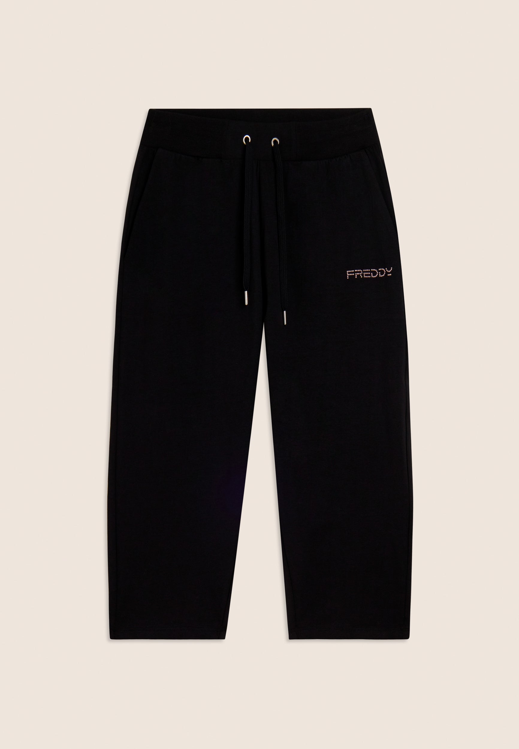 freddy-pantalon-corsaire-femme-jersey-coton-stretch-logo-perles image 6