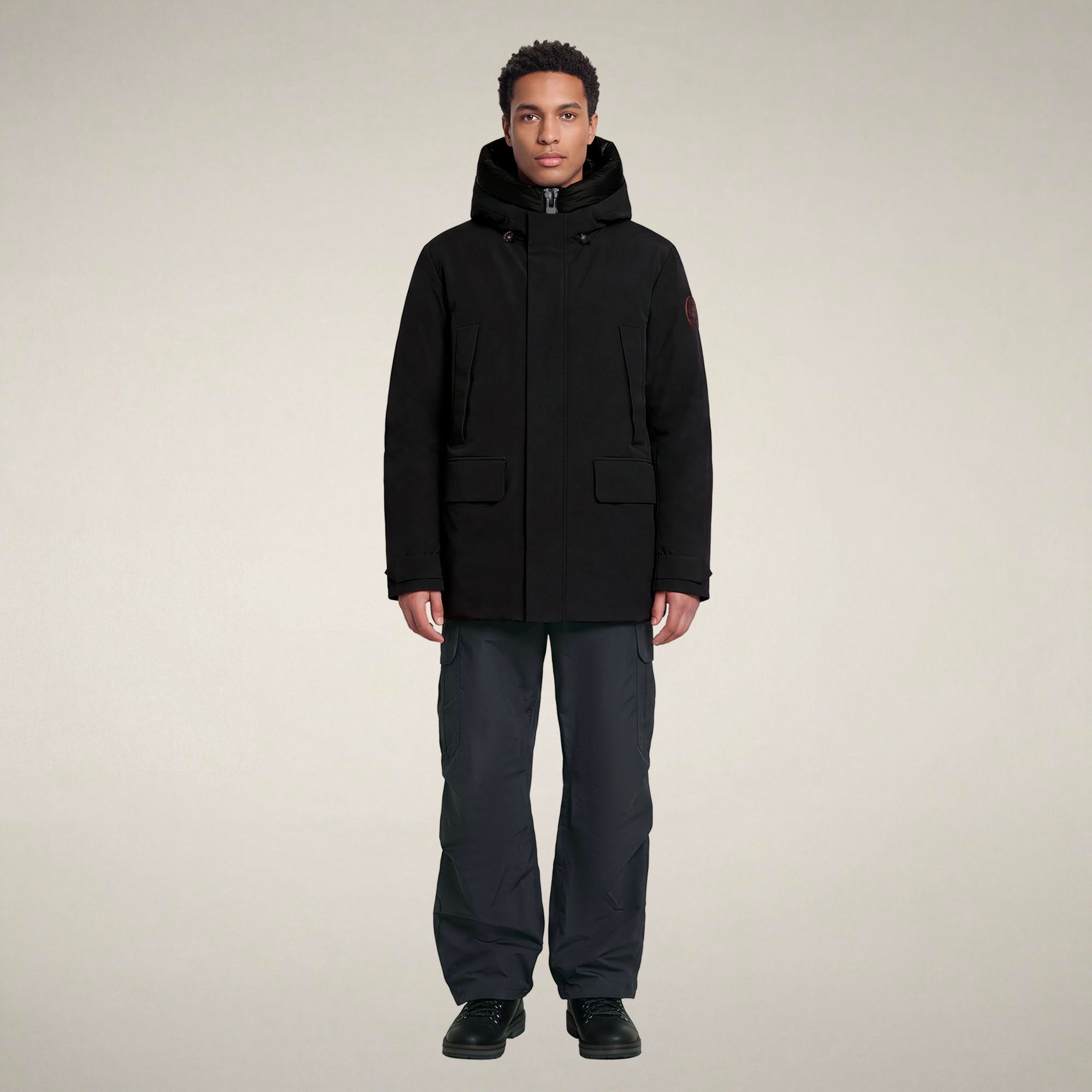 save-the-duck-gerard-parka-capuche-homme-noir-pro-tech image 1