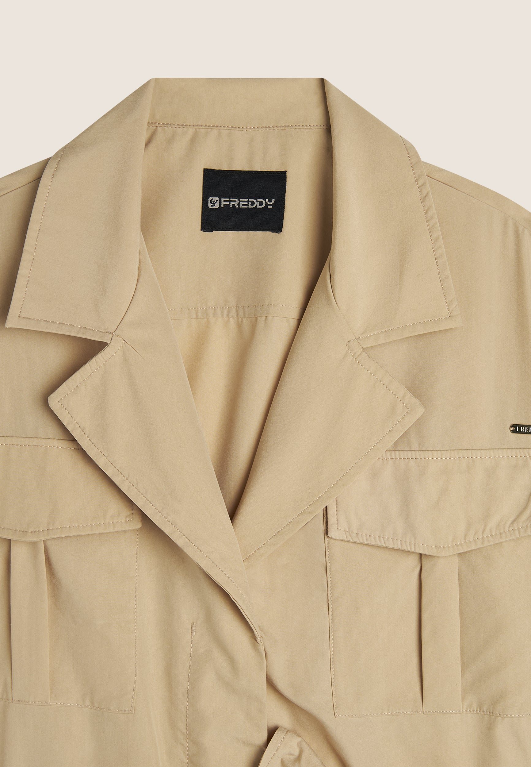 freddy-trench-femme-sans-manches-ceinture-lyocell image 7