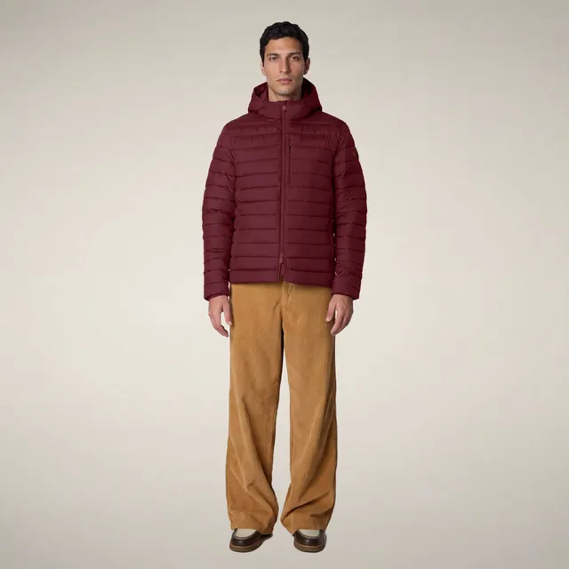 save-the-duck-juncus-doudoune-homme-bordeaux-capuche image 1