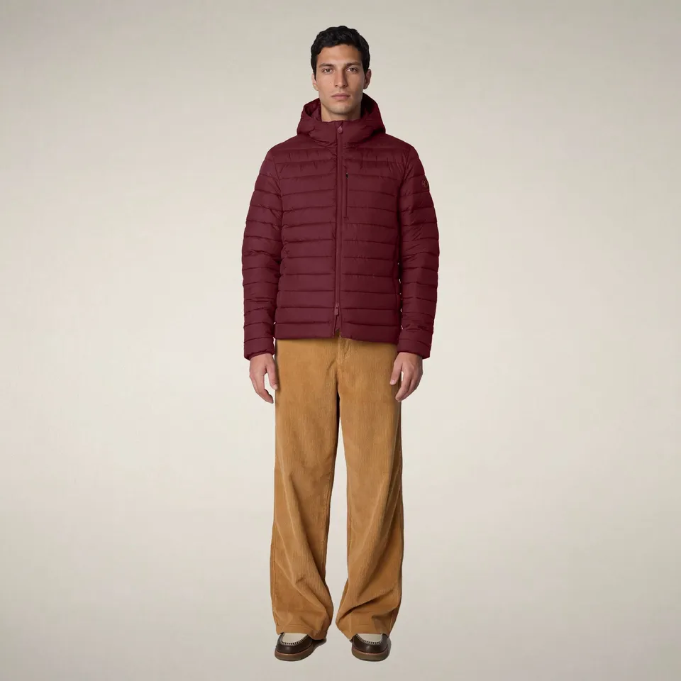 save-the-duck-juncus-doudoune-homme-bordeaux-capuche image 1