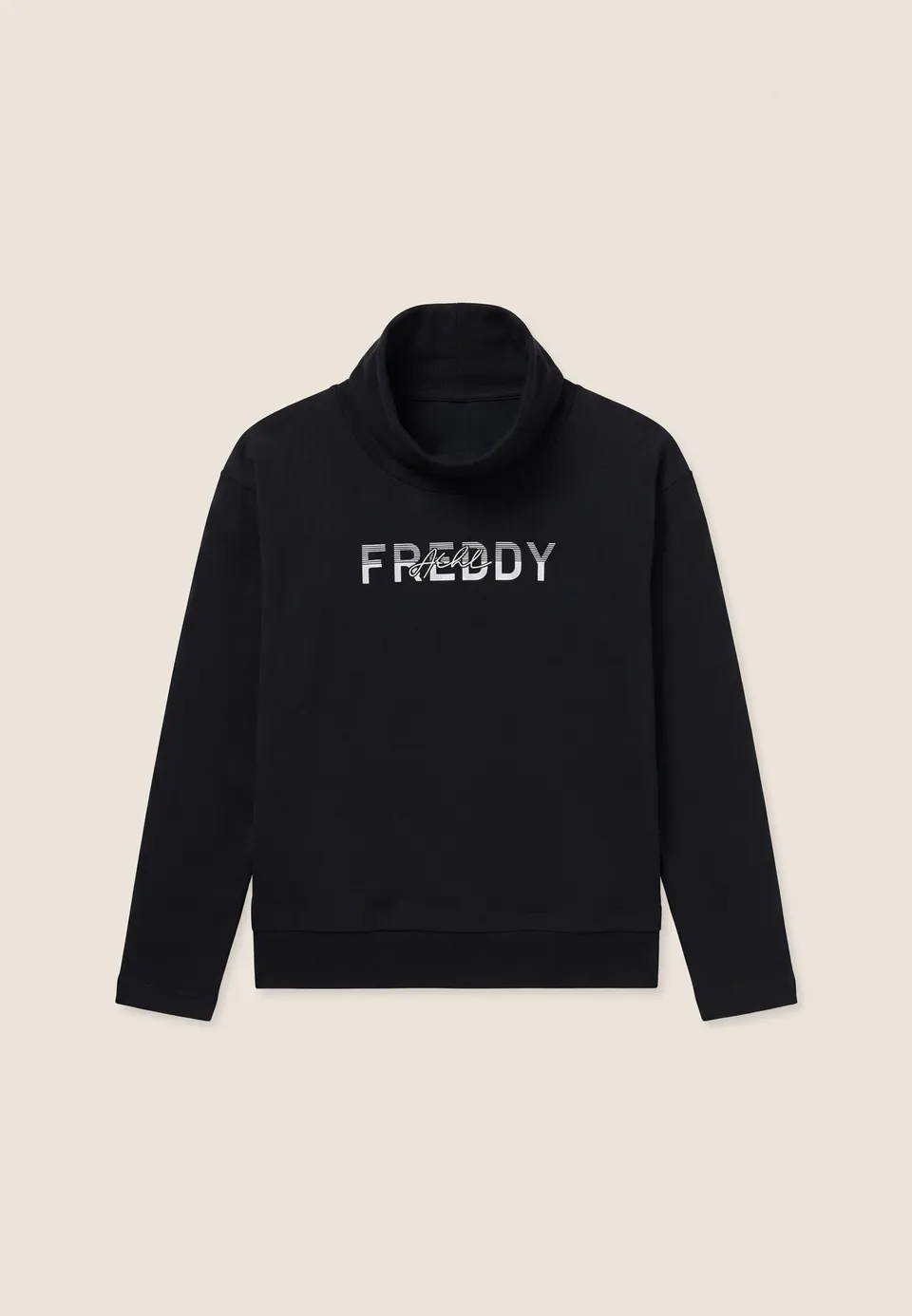 freddy-sweat-femme-col-haut-effet-2-en-1-coton-gratt image 1
