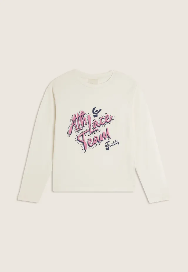 freddy-t-shirt-junior-manches-longues-graphique-strass image 1