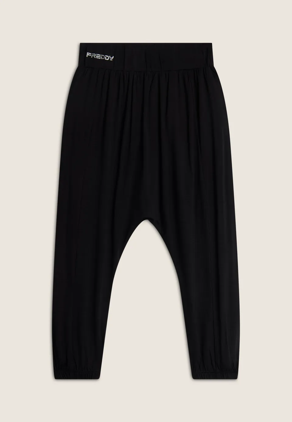 freddy-pantalon-harem-fille-coton-lastique-ceinture-lastique image 1