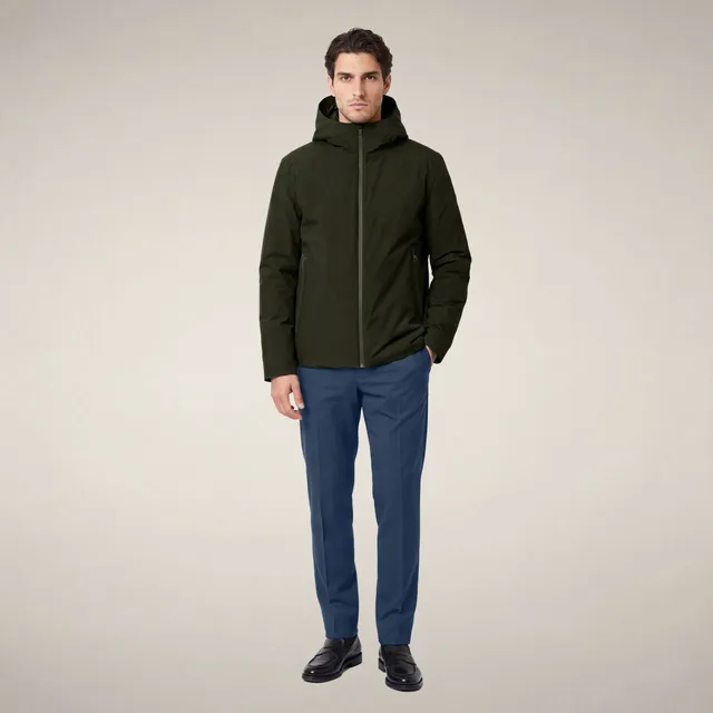 save-the-duck-flynn-veste-imperm-able-homme-vert-fonc image 1