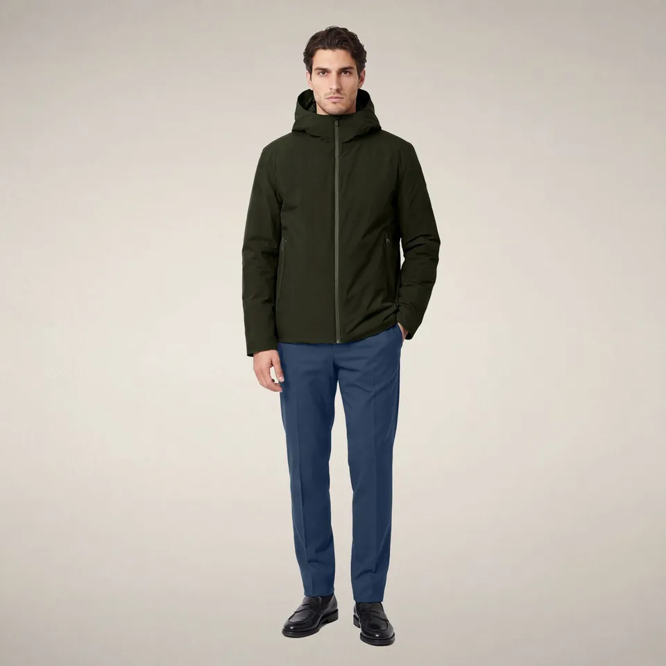 save-the-duck-flynn-veste-imperm-able-homme-vert-fonc image 1