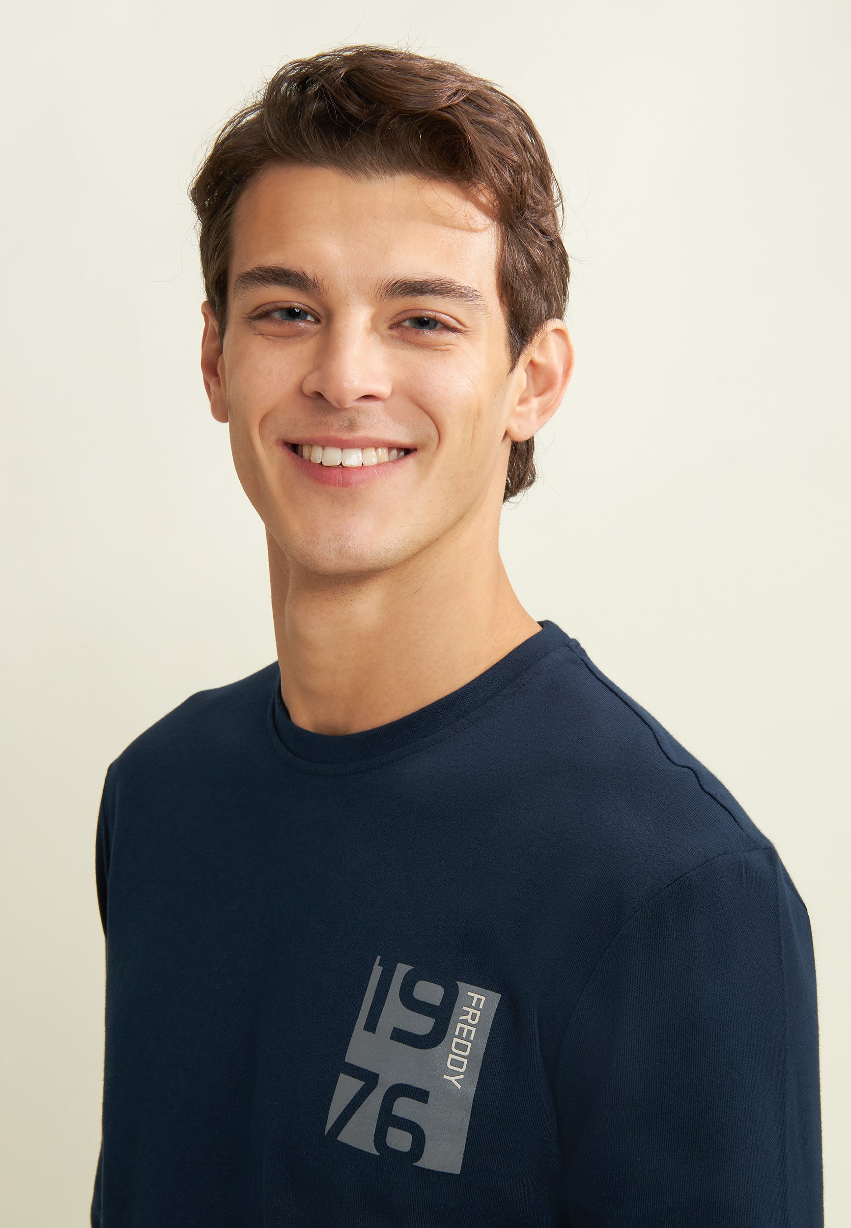 freddy-t-shirt-homme-manche-longue-coton-imprim-1976 image 4