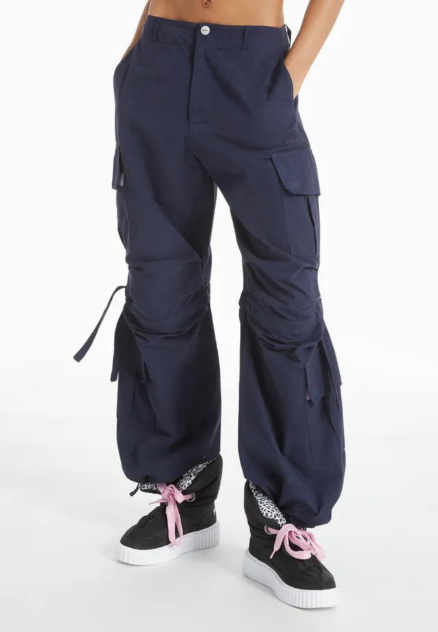 freddy-pantalon-cargo-en-popeline-coton-doubles-poches-et-coulisses image 1