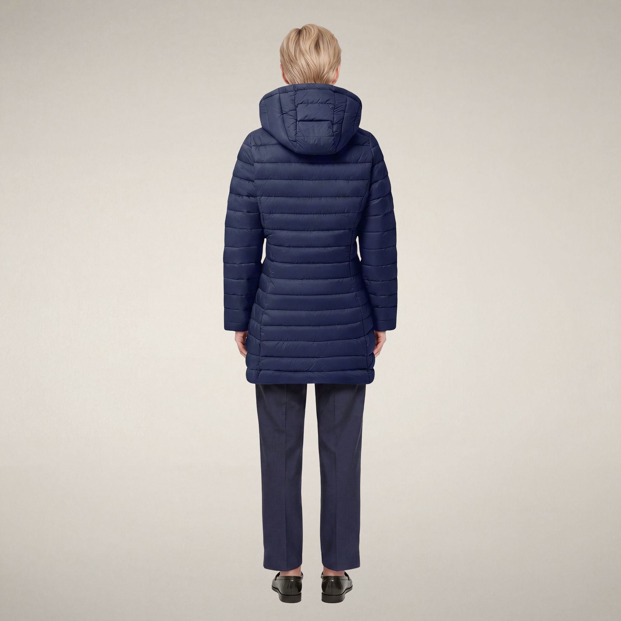 save-the-duck-carol-doudoune-longue-femme-bleu-navy image 2