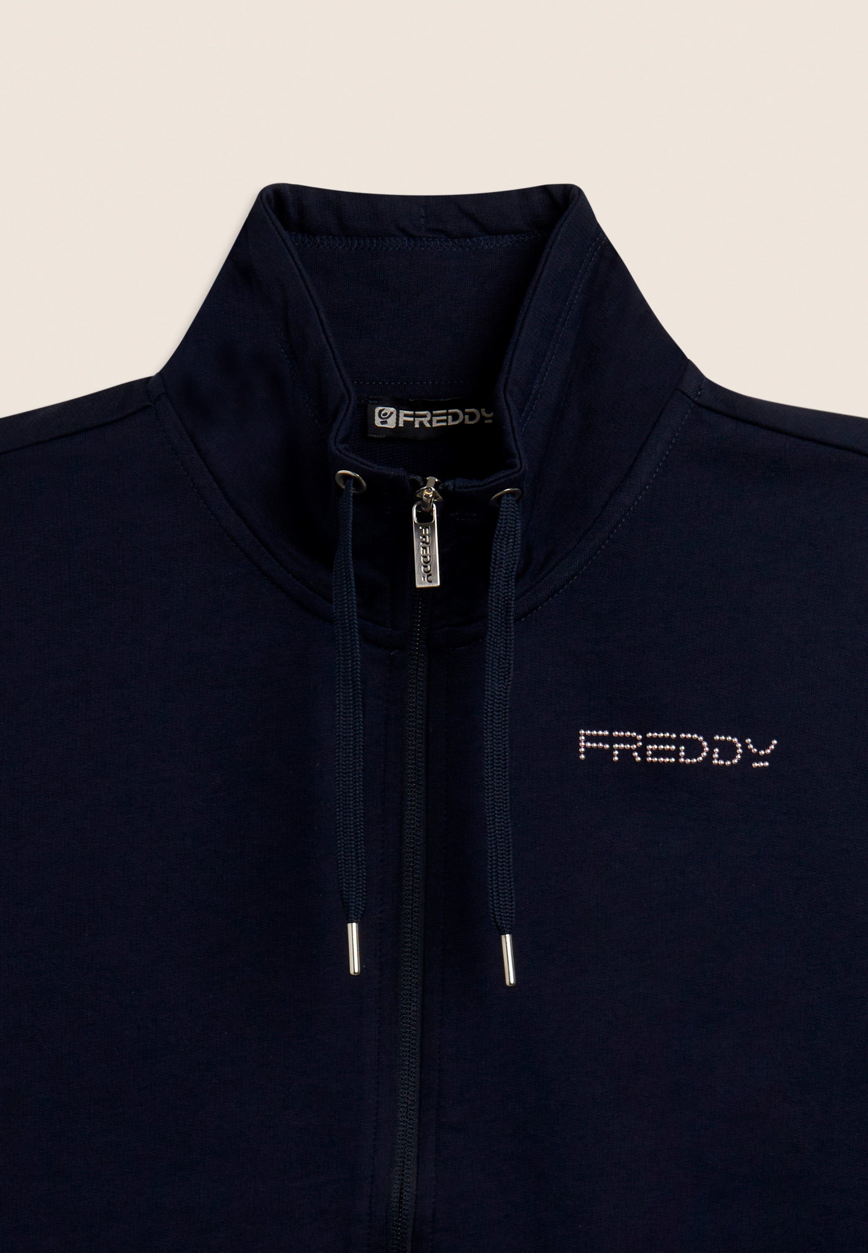 freddy-comfort-fit-sweat-col-haut-zipp-logo-perles image 8
