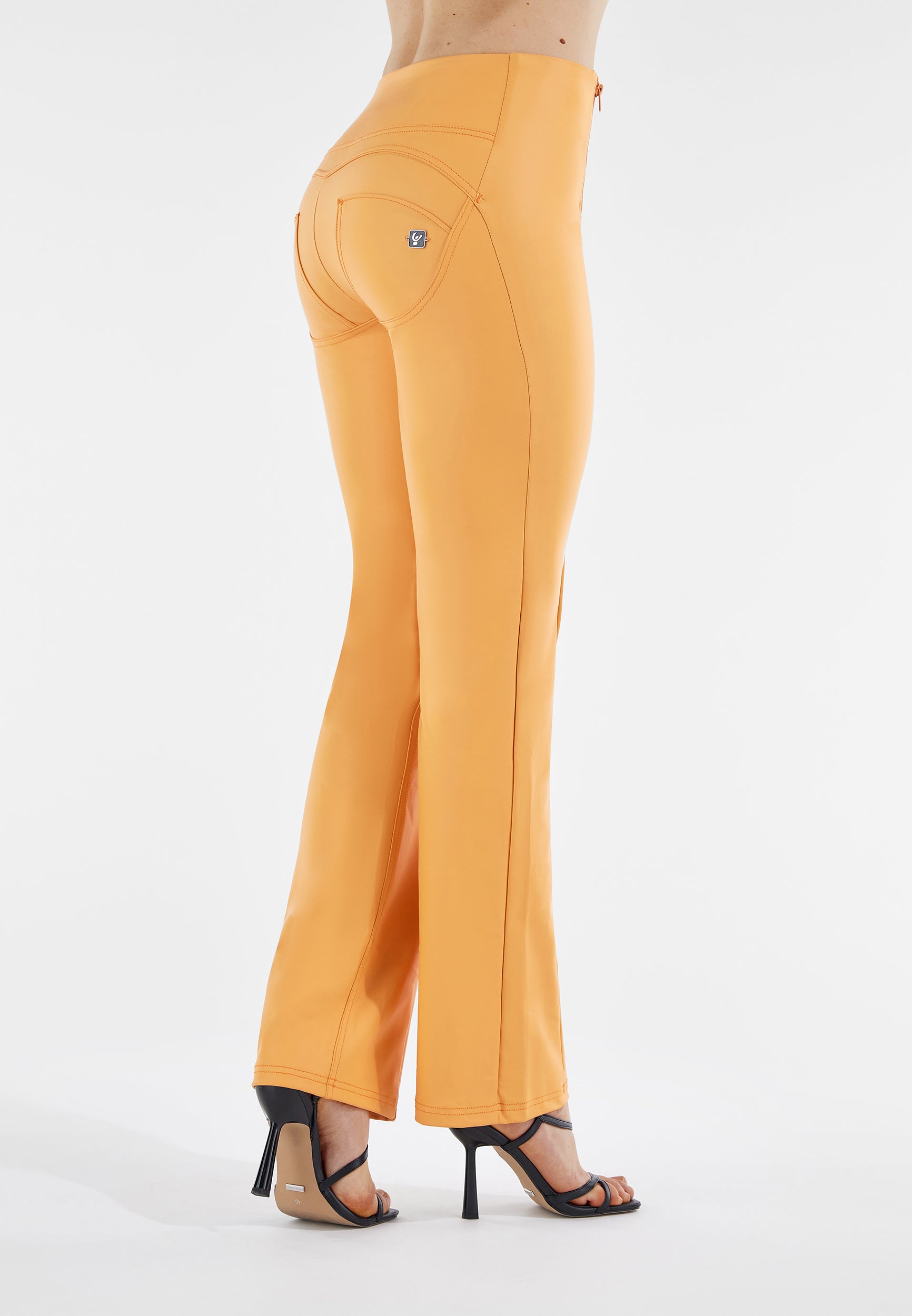 freddy-pantalon-wr-up-similpelle-wide-leg-taille-haute-double-zip image 2