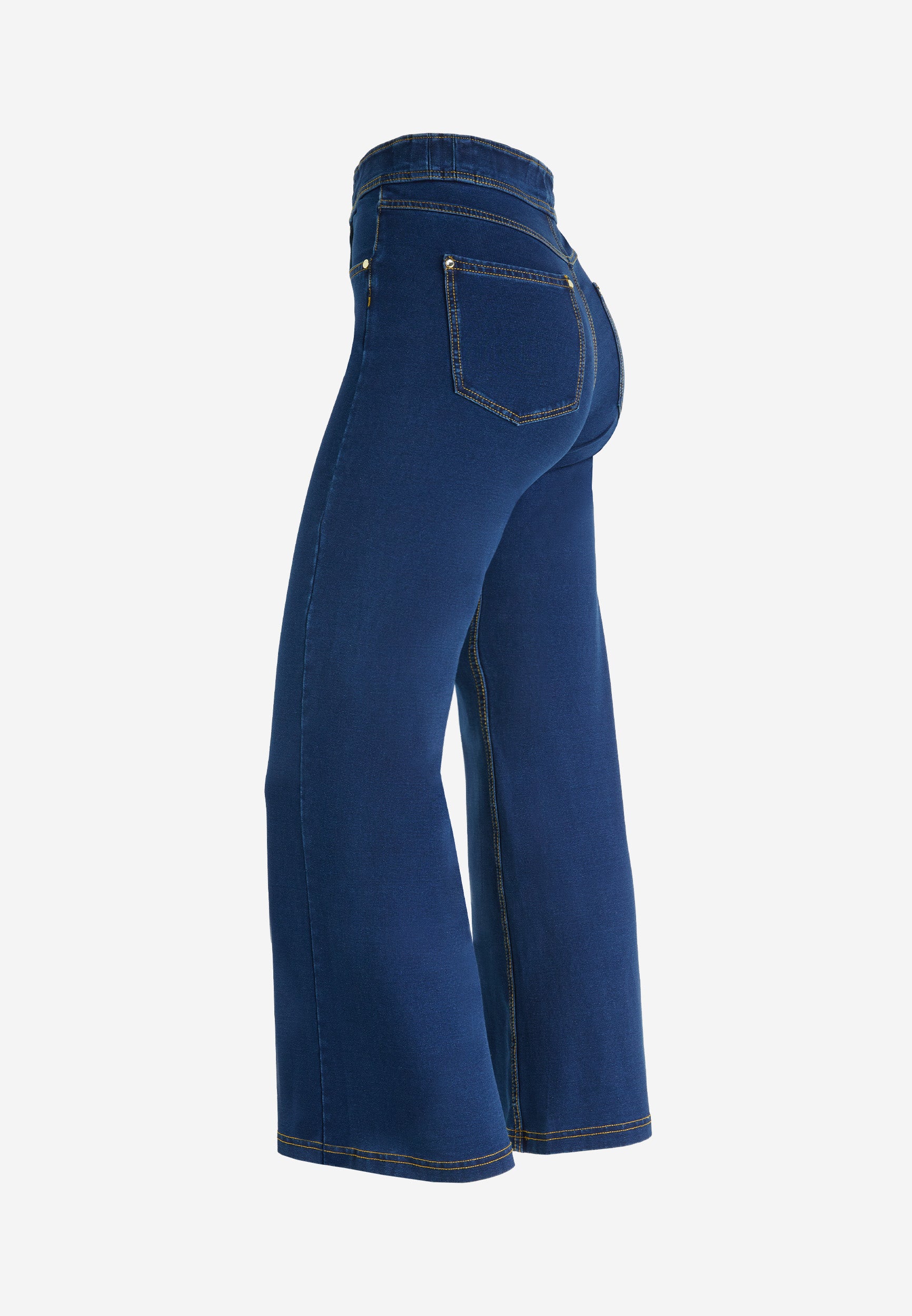freddy-n-o-w-pantalon-wide-leg-cropped-taille-haute-jersey-denim image 7